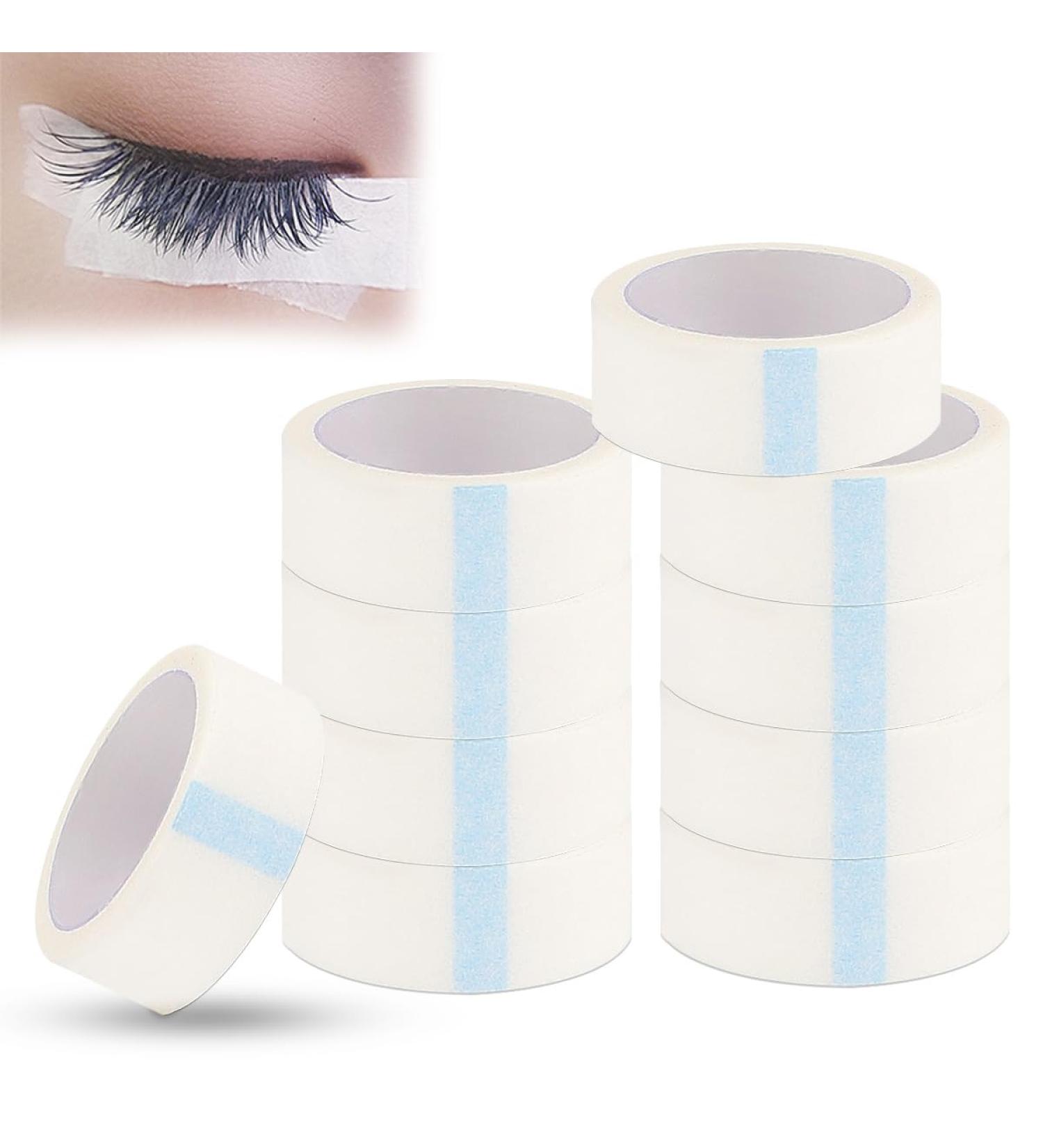 10 Rolls Eyelash Extension Tape - Medical Non-woven Breathable Adhesive for Eyelash Grafting & Beauty Supplies - International Shipping Available - Buy Online on GoSupps.com