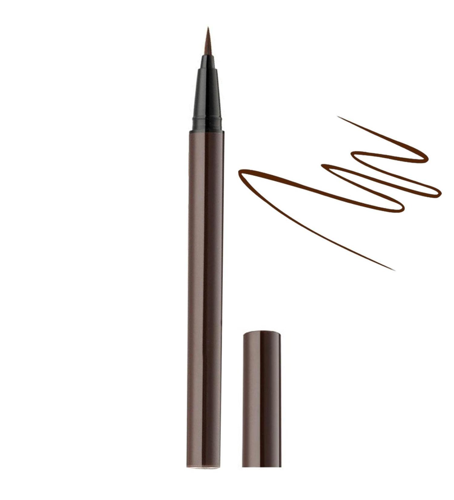 Liquid Eyeliner | Sweatproof Waterproof Eyeliner Liquid | Black Liquid Eyeliner for Long-Lasting Eye Makeup Black Liquid Eye Liner for Women and Makeup Artists Lambo Brown Soft Capillaries - Buy Online on GoSupps.com
