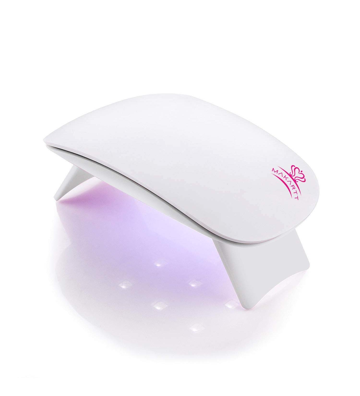 Makartt 6W LED Nail Dryer Curing Lamp USB Portable for Gel Nails - White C-01 Mini Nail Lamp - Buy Online on GoSupps.com