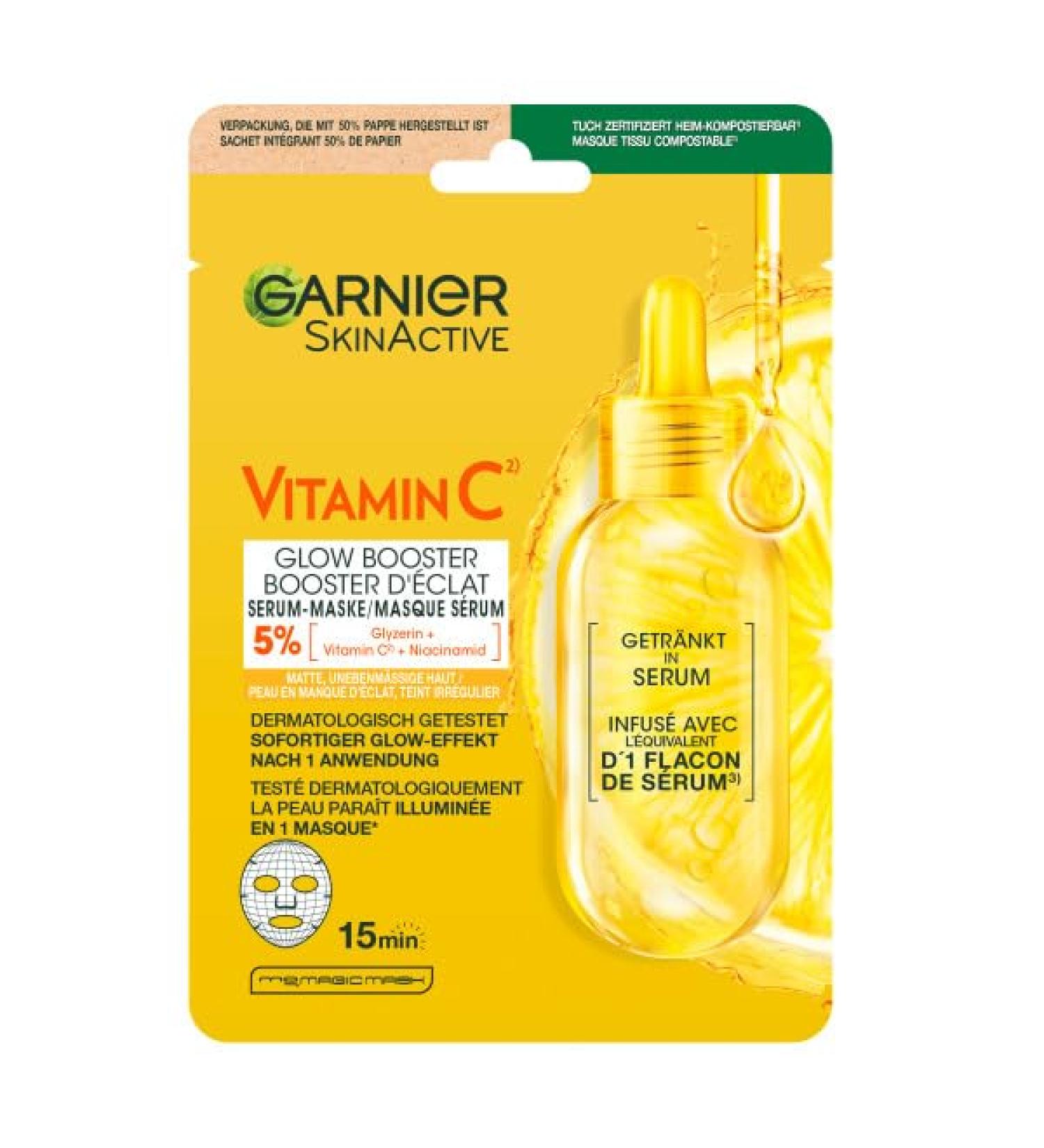 Garnier Skin active Vitamin C mask 20 pieces value pack