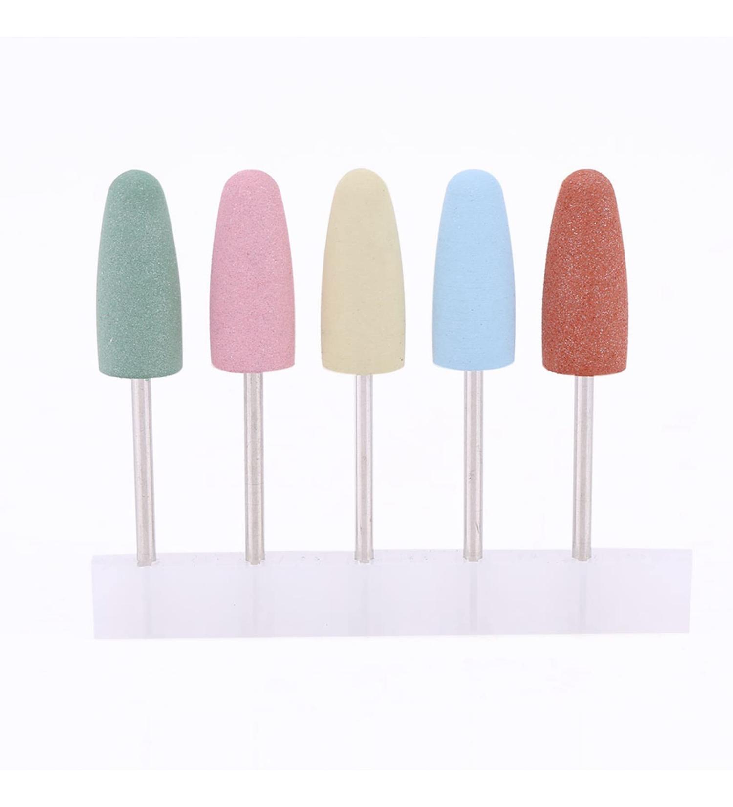 Silicone Nail Grinder Drill Bit for Manicure Pedicure Smooth Dead Skin with 5 Colors - Buy Online on GoSupps.com