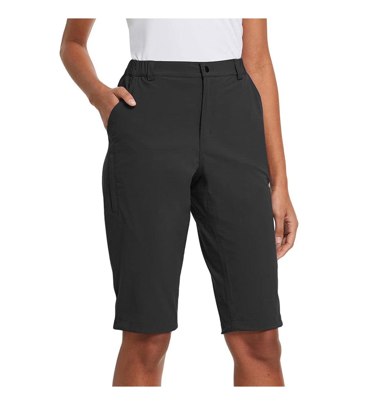 BALEAF Women's Quick Dry Stretch Hiking Cargo Shorts - Black XL - Buy Online on GoSupps.com