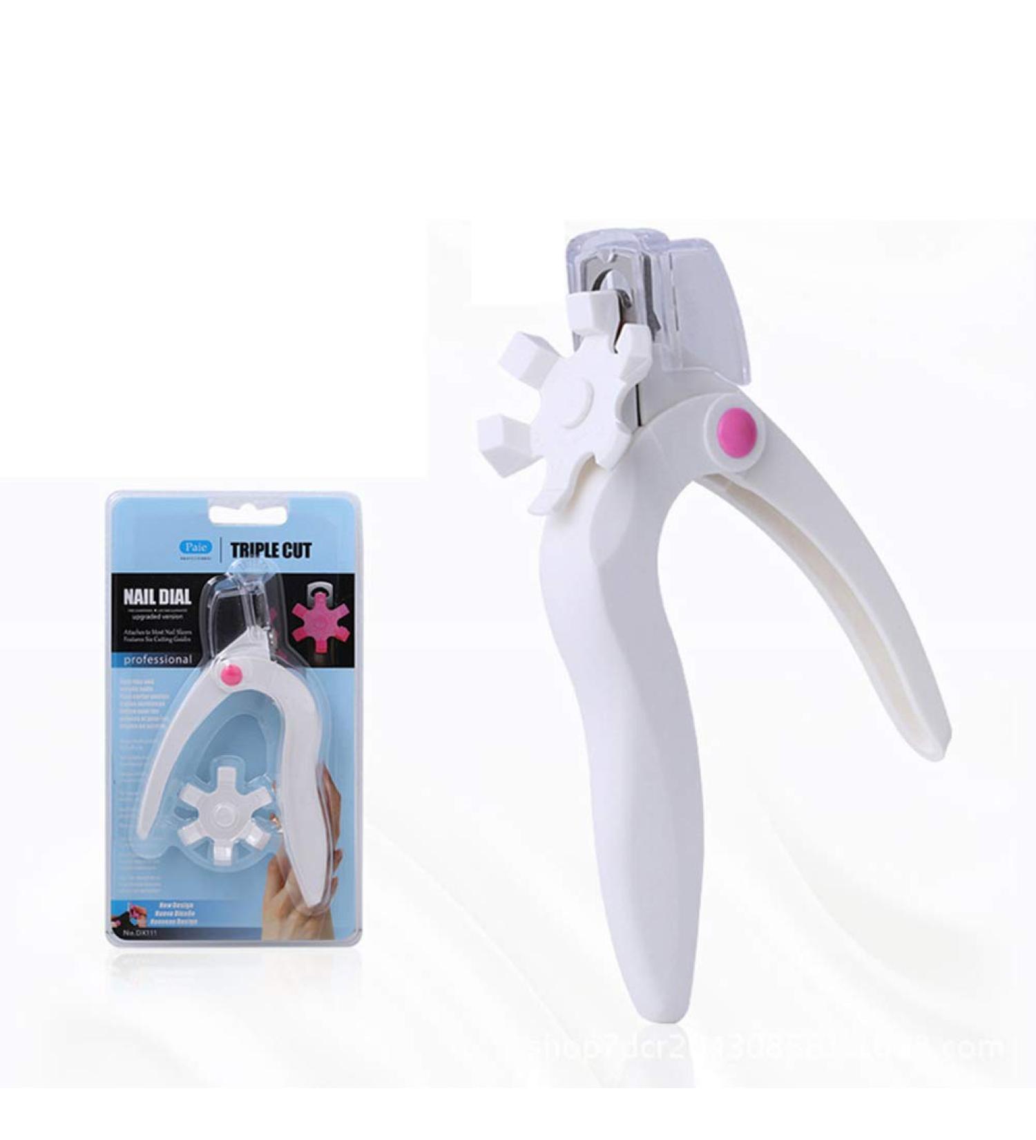 False Nail Clippers Multiple Cutting Modes Acrylic Nail Cutter Easy to Use Comfortable Handle Stainless Steel for Women for Daily Use (White) - Buy Online on GoSupps.com