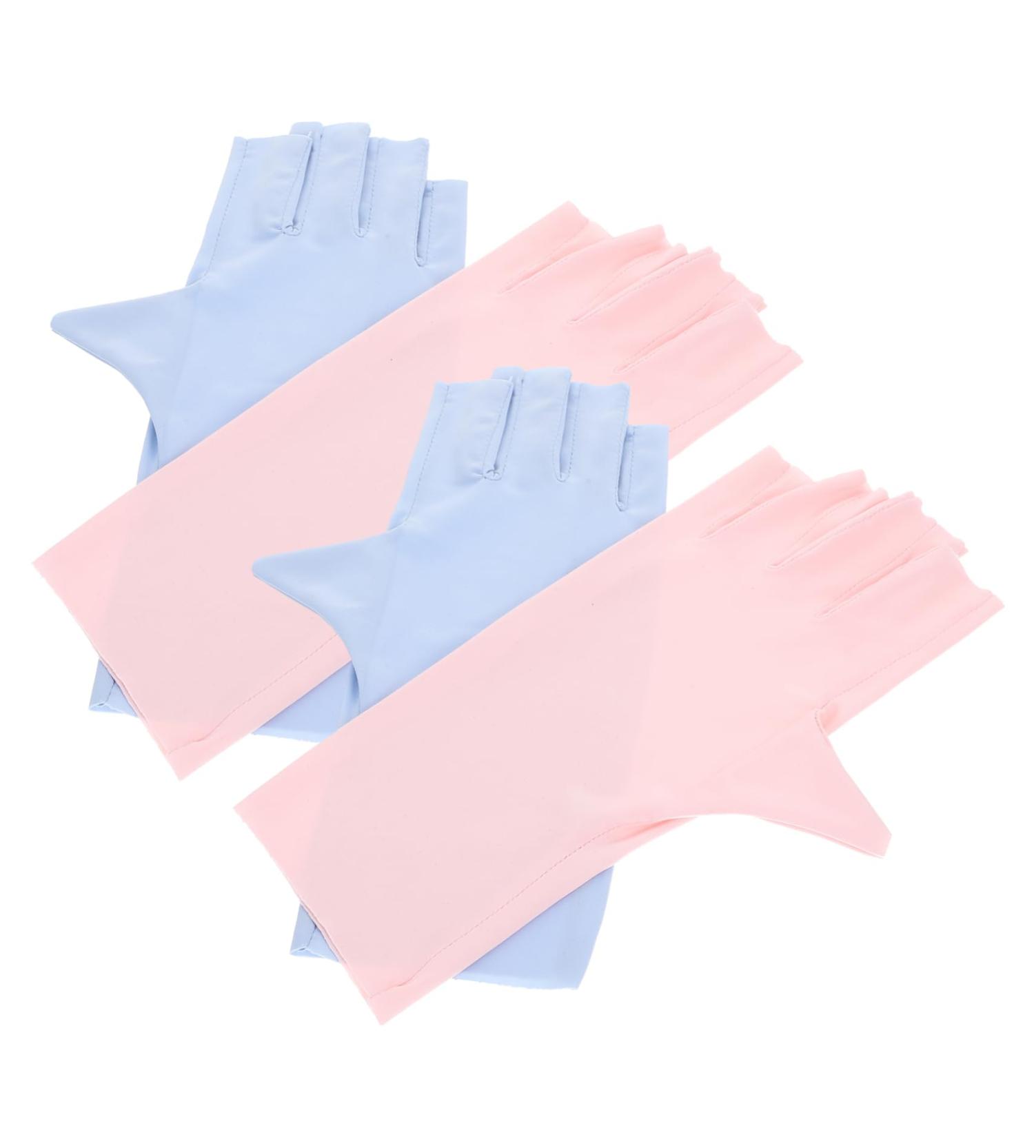 POPETPOP 2 Pairs sun gloves pink gloves UV protection gloves for manicure protective gloves for manicure UV gloves for gel manicures UV gloves for nail Anti-UV Nail supplies Nylon 21x12x0.1cm As Shown1 - Buy Online on GoSupps.com