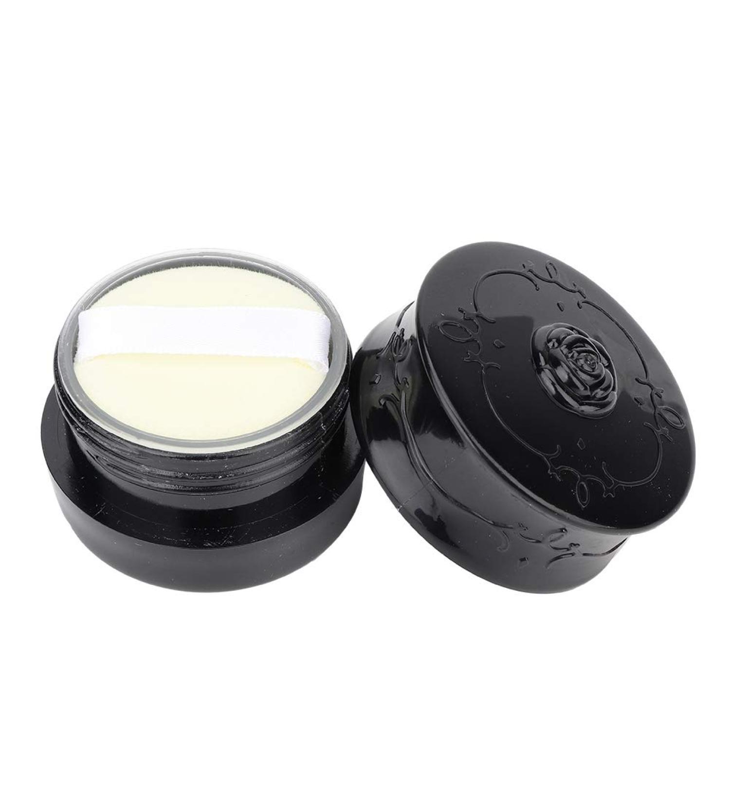 Loose Powder Container Powder Container with Powder Puff Vintage Rose Empty Makeup Loose Powder Dispenser Box for Women and Girls Makeup (Black) - Buy Online on GoSupps.com
