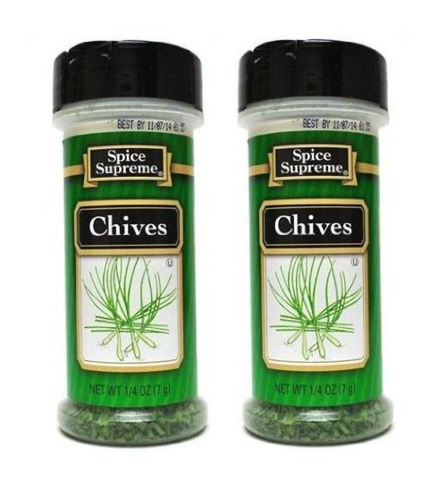 Spice Supreme Seasonings: Chives (Pack of 2) .25 oz Size