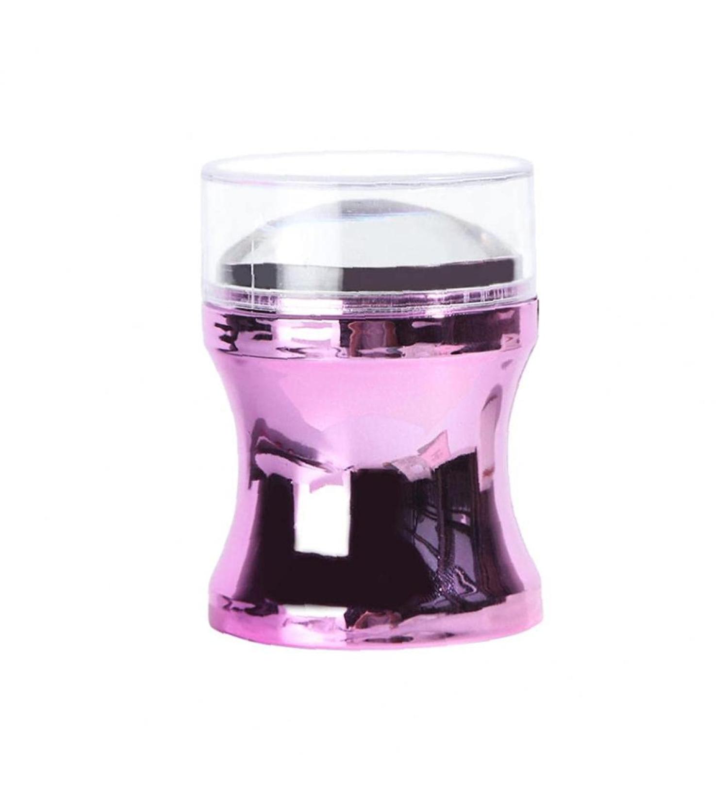 Nail Art Stamper 1Pcs Metal Handle Nail Art Stamper Clear Silicone Heads Nail Stamping DIY Soft Nail Art Stamping Template Nail Art Print Tool Accessories for Personal or Salon Use(Purple) - Buy Online on GoSupps.com