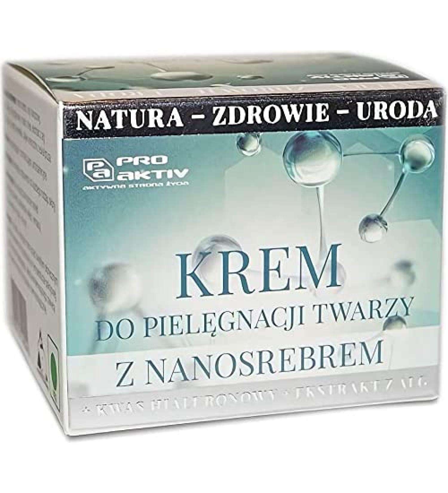 50ml facial care cream with Nano silver hyaluronic acid and Algae Extract PROAKTIV