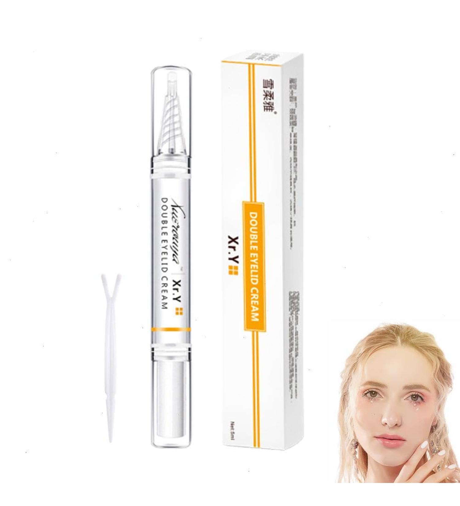 5ML Double Eyelid Glue Cream Invisible Double-Fold Eyelid Cream Long-Acting with No Stimulation Formula Natural Waterproof magics Glue Eyelid Pen for Women Beauty - Buy Online on GoSupps.com