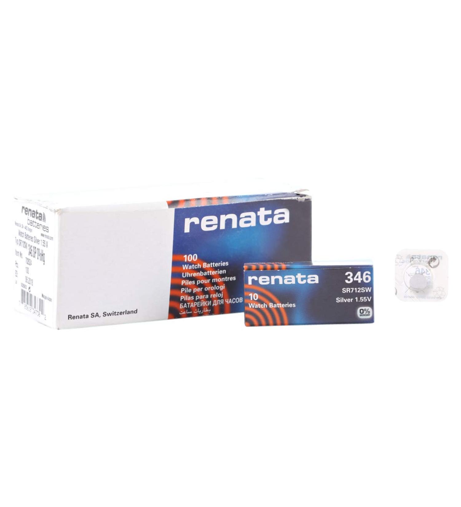 Renata 346 Watch Battery SR712SW - Long-lasting Power for Your Timepieces | International Shipping Available - Buy Online on GoSupps.com