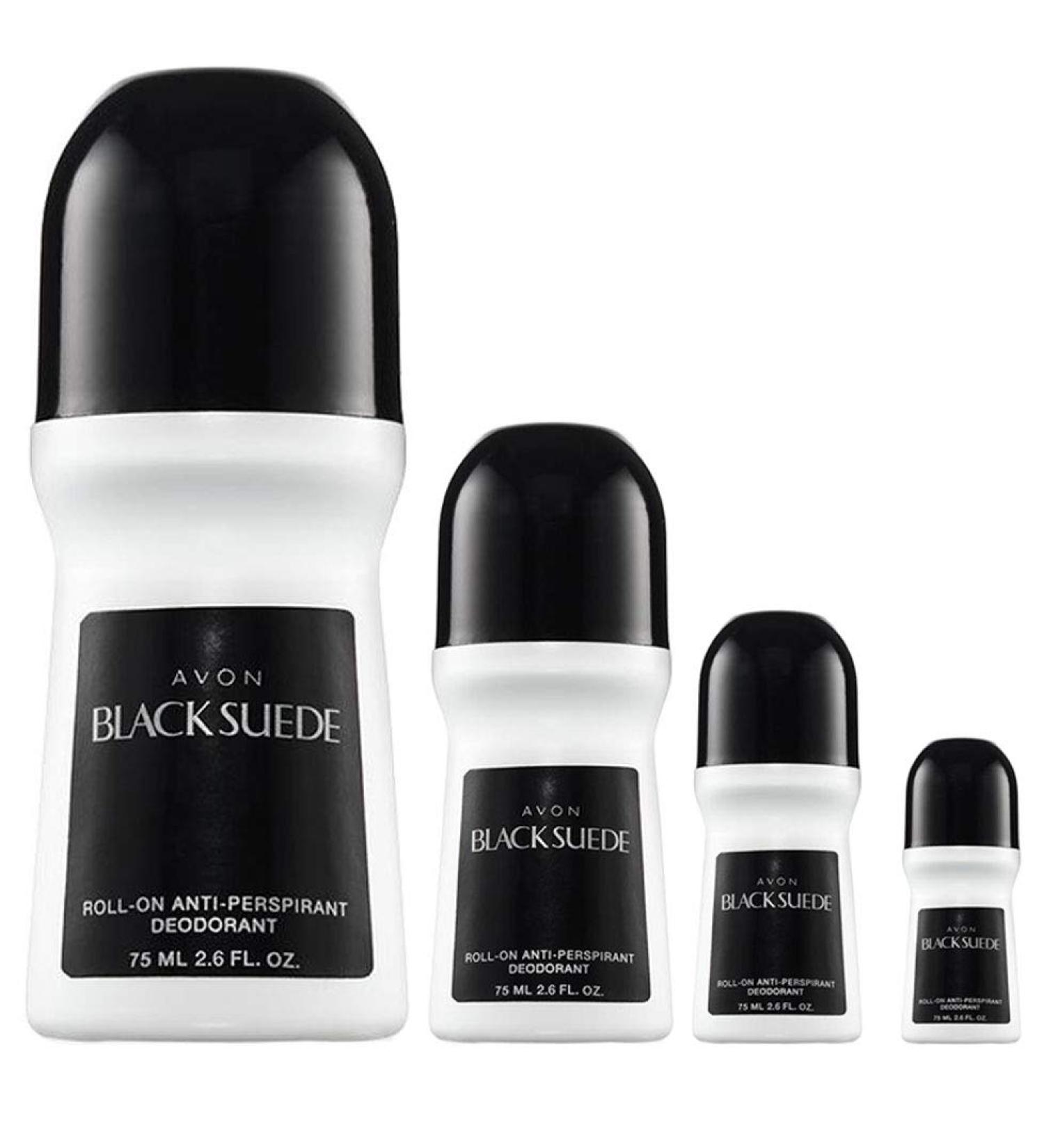 Avon Black Suede Roll-on Anti-perspirant Deodorant 2.6 oz Bonus Size (4-Pack) - Buy Online on GoSupps.com