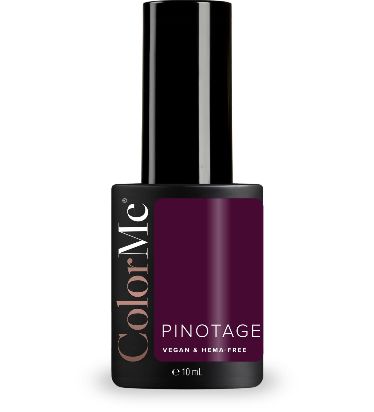 ColorMe Pinotage Red Gel Polish semi-permanent 10 ml UV/LED sans HEMA et 100 % v g talien longue dur e brillance intense et finition professionnelle