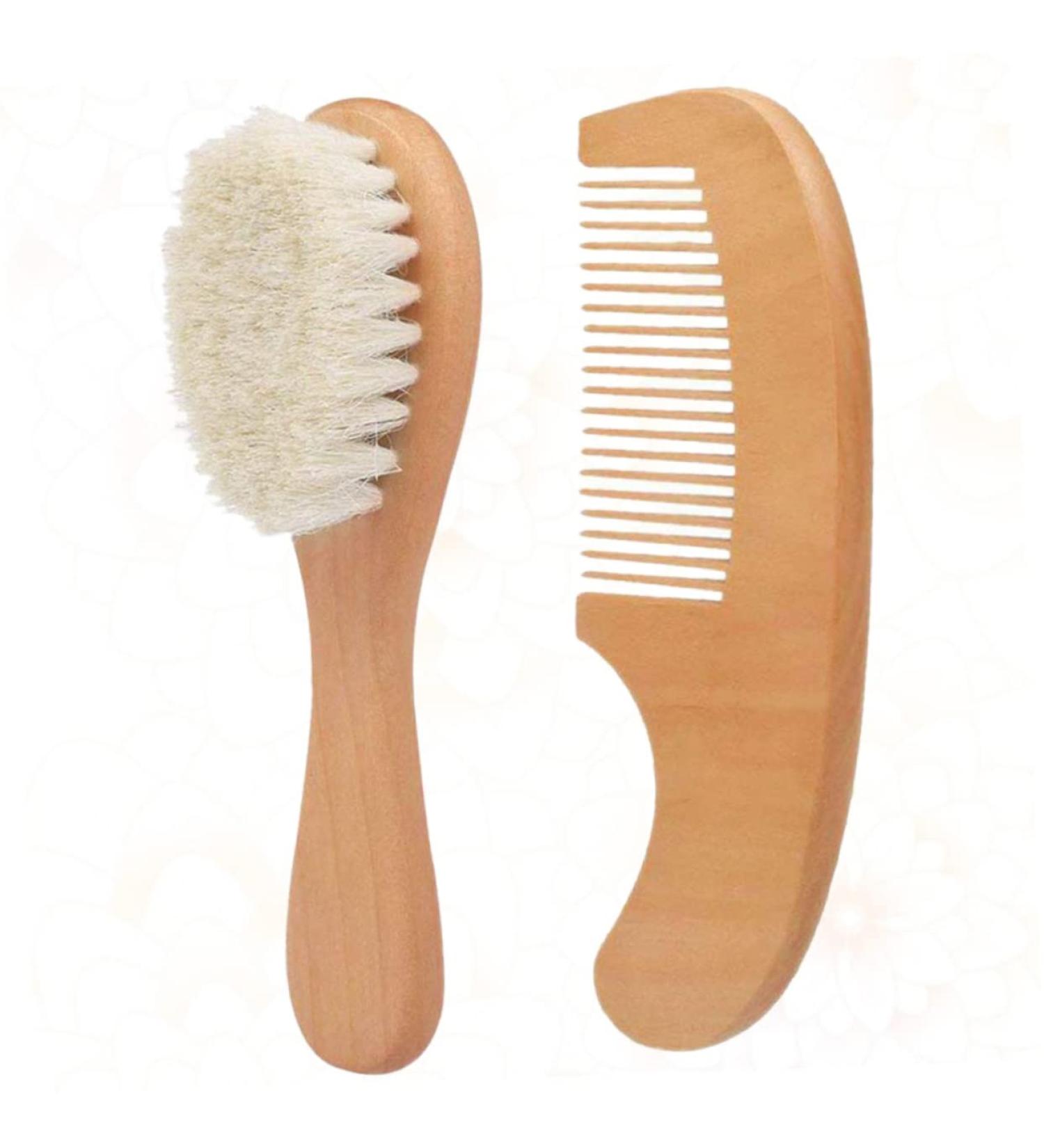 Healvian 2pcs Toddler Hairbrush and Comb Set - Gentle Scalp Care for Babies and Infants | Perfect Baby Shower Gift - Buy Online on GoSupps.com