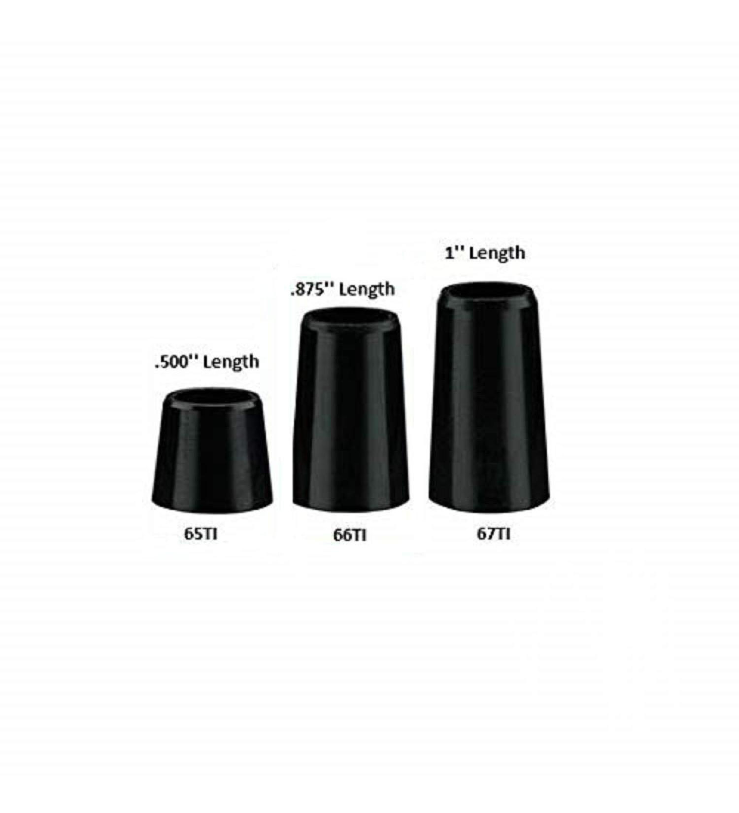 The Golf Works Black Tapered Iron Ferrules - .570'' OD, .355'' ID - 12 Pack 66TI (12 Pack) - Buy Online on GoSupps.com