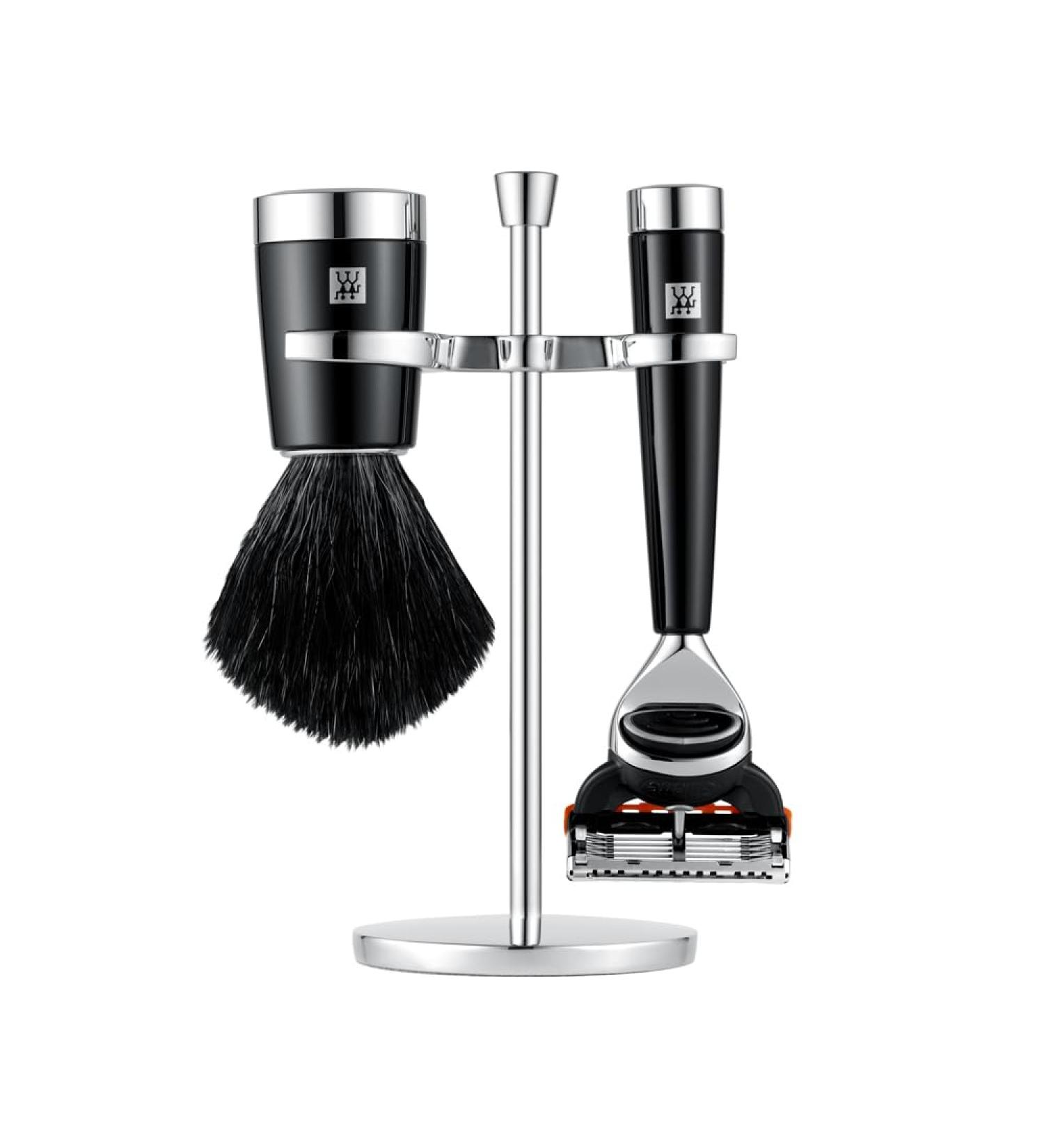 Buy Zwilling 3-Part Razor Set | Black Gift Set with Razor Brush & Bracket for Gillette Fusion - International Shipping Available - Buy Online on GoSupps.com