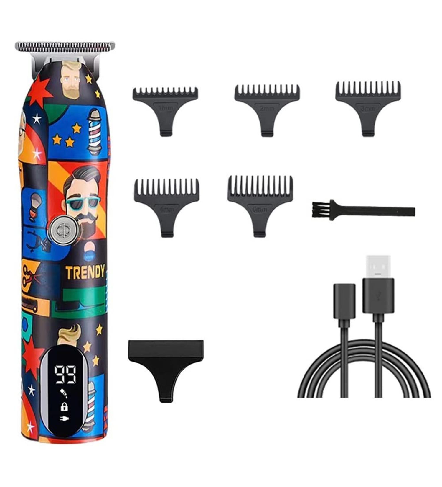 Hair Clippers for Men Barber Shop Men's Hair Clipper Shaver Household Rechargeable Trimmer T-Blade Children's Hairstyle Carving Hair Clipper (Color : LCD Graffiti) - Buy Online on GoSupps.com
