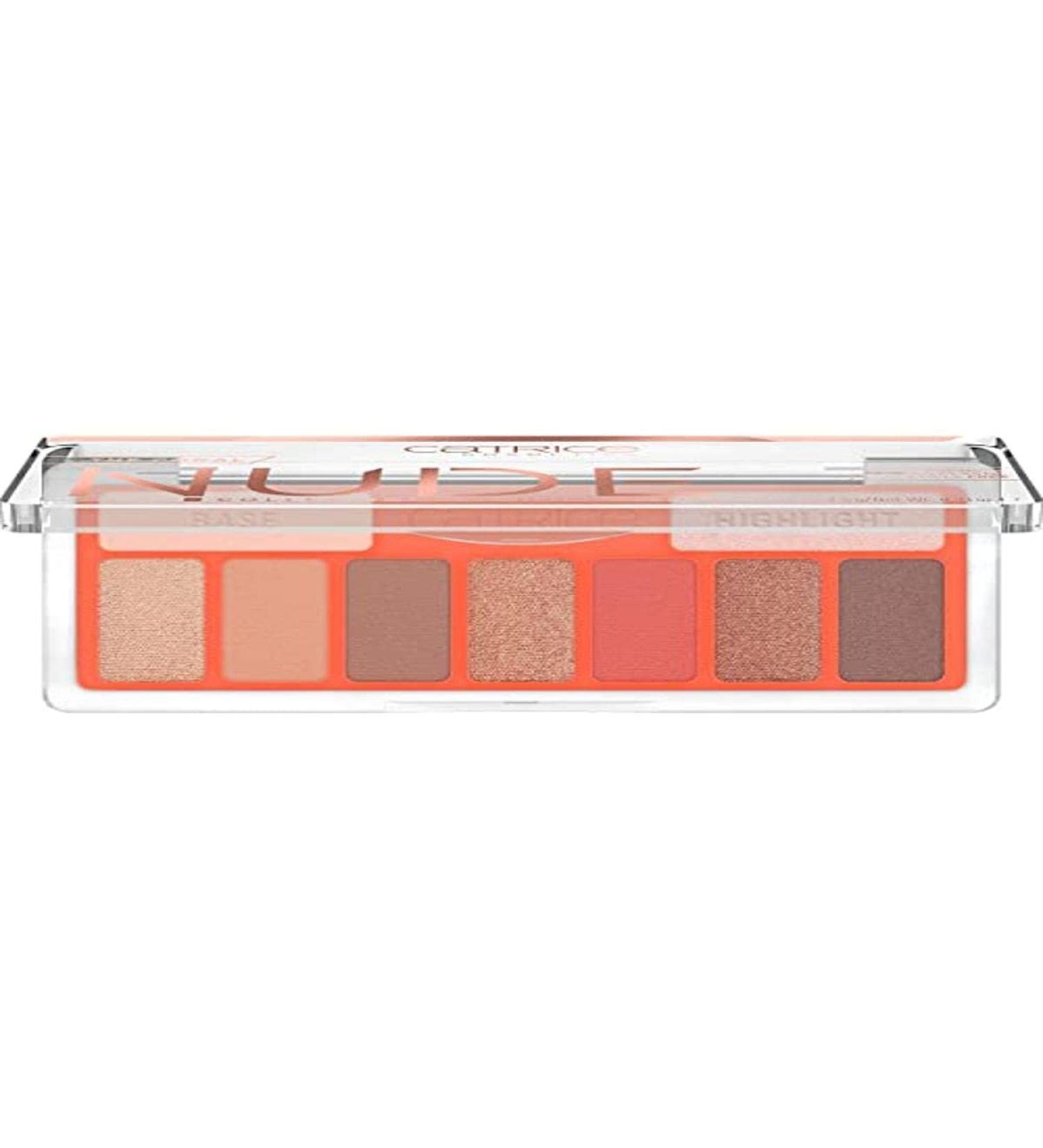 Catrice Collection Eyeshadow Palette eyeshadow No. 010 Peach Passion Multi -color 9 colors shimmering matt color -intensive vegan nanoparticles free without perfume (9 5G)