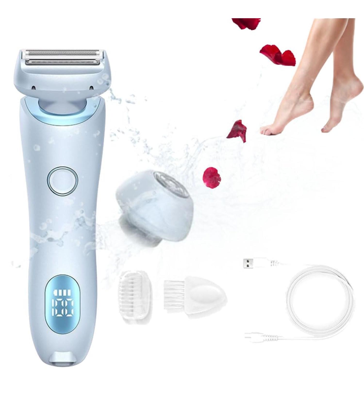 Silkbabe Lady Shaver Omicove Goddessglide Shaver 2 In 1 Electric Shaver Razors Lady Electric Shaver For Women Waterproof Electric Razor For Women (Blue) - Buy Online on GoSupps.com