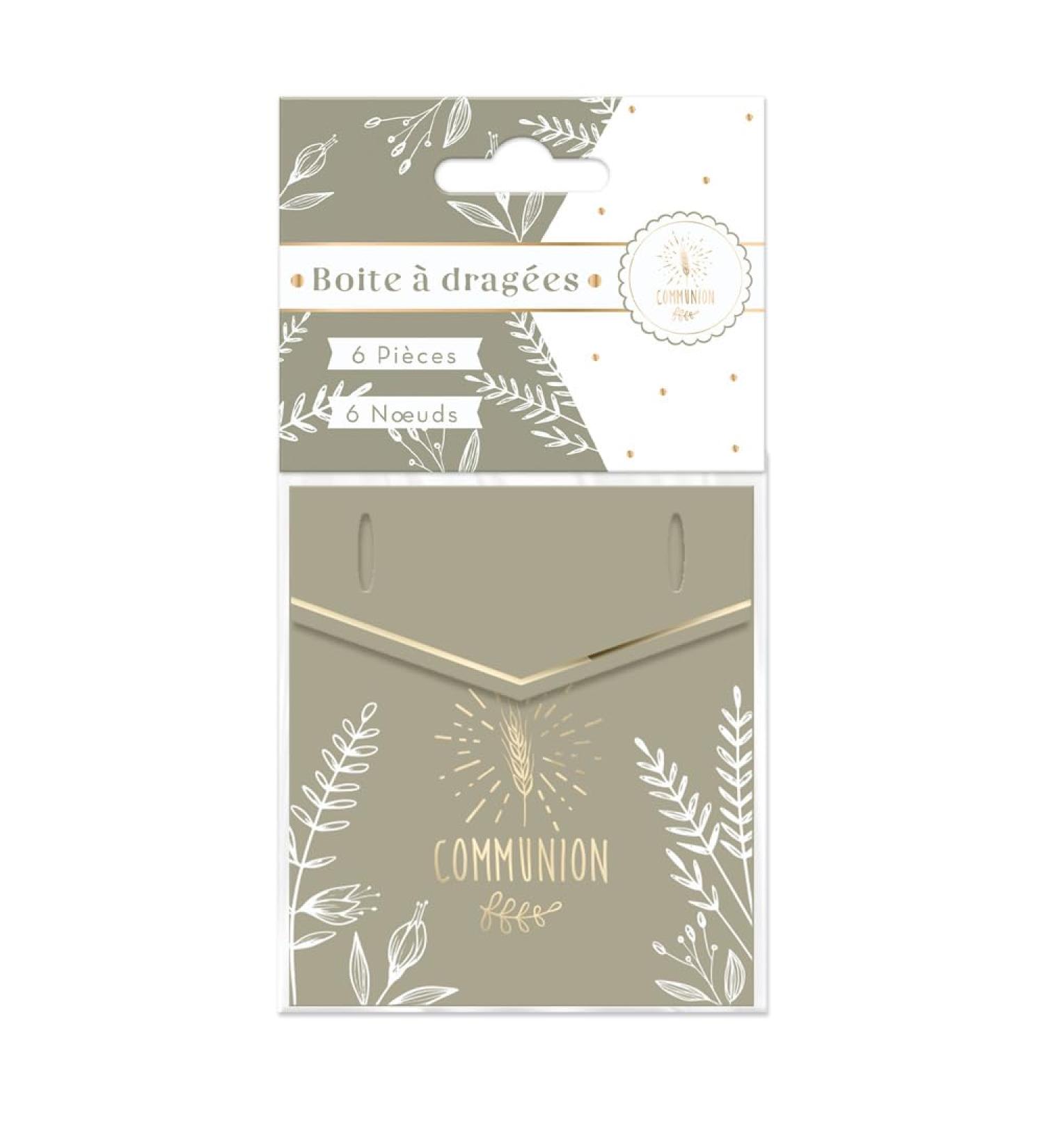 Pack of 6 communion favour boxes