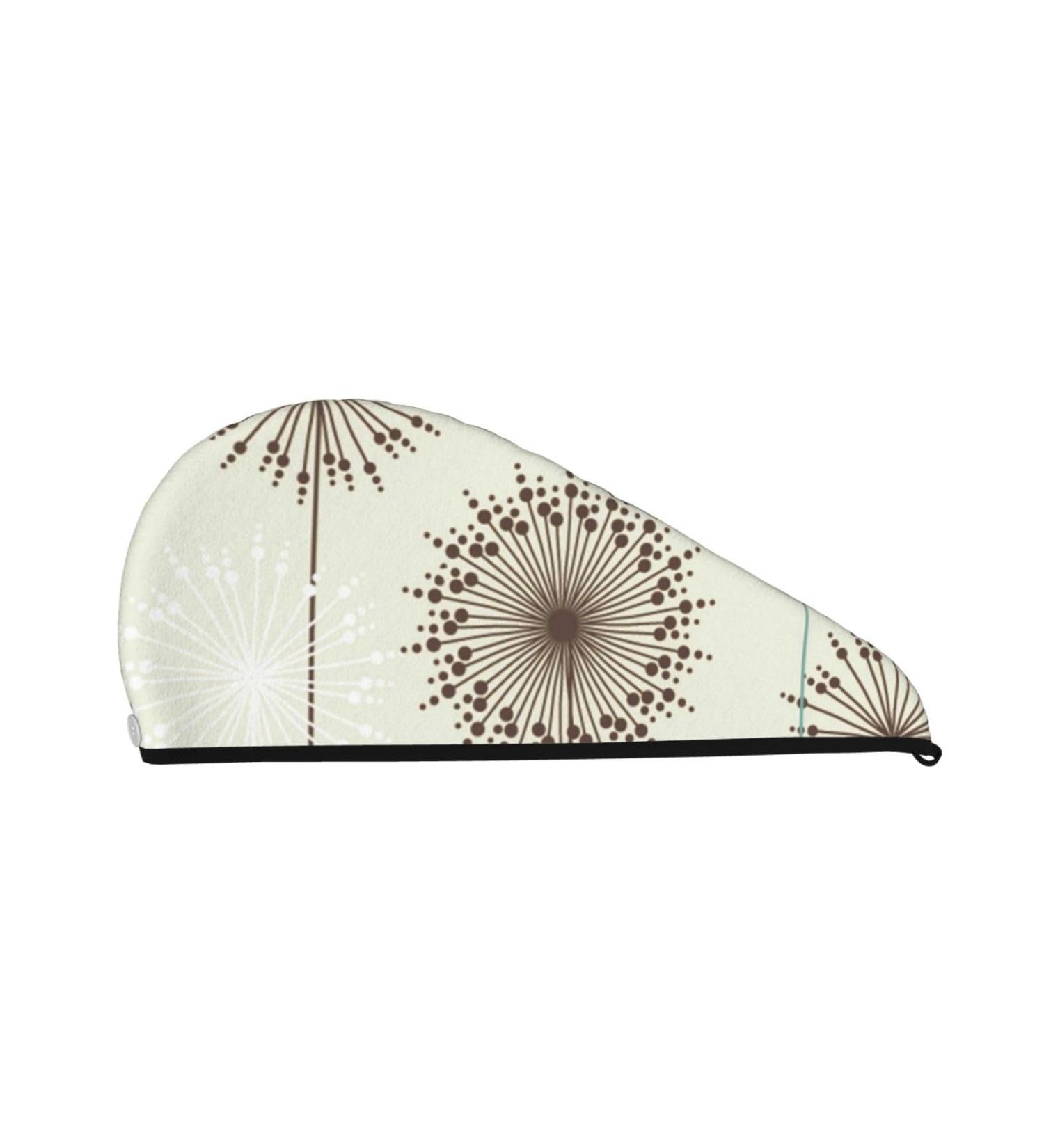 Buy Dandelion Birds Microfiber Hair Towel - Soft Super Absorbent Wrap for Long Curly & Thick Hair | Quick Dry Coral Velvet for Women - Buy Online on GoSupps.com