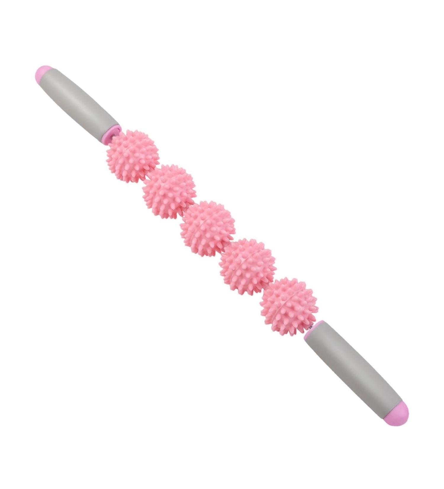 Muscle Roller Stick | Deep Tissue Body Massage Roller for Legs - Effective Pink Massage Tool - Buy Online on GoSupps.com