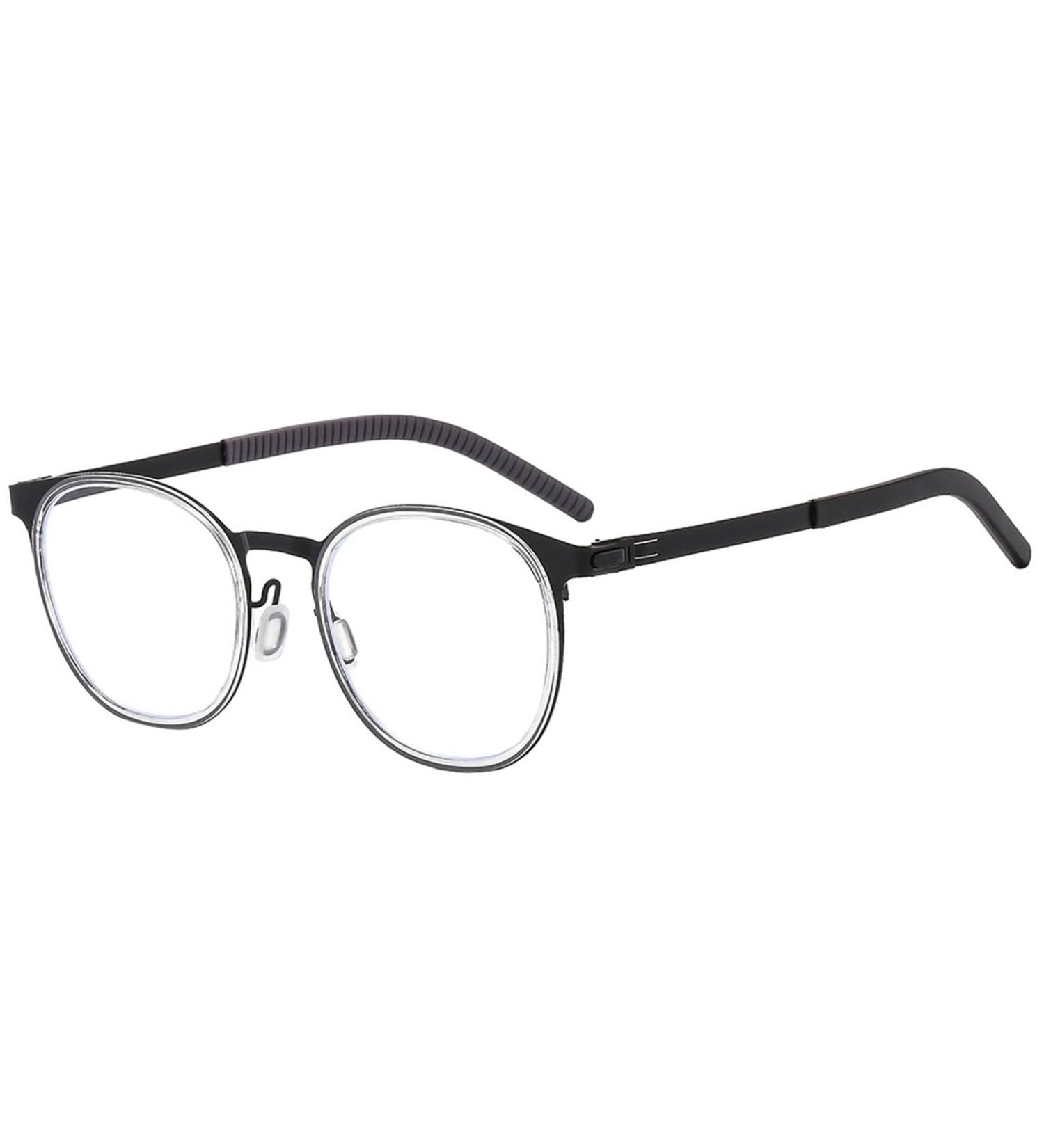 Buy Blue Light Blocking Glasses for Men & Women | Anti Eyestrain Round Eyewear for Gaming & Reading - Black D2 - Buy Online on GoSupps.com