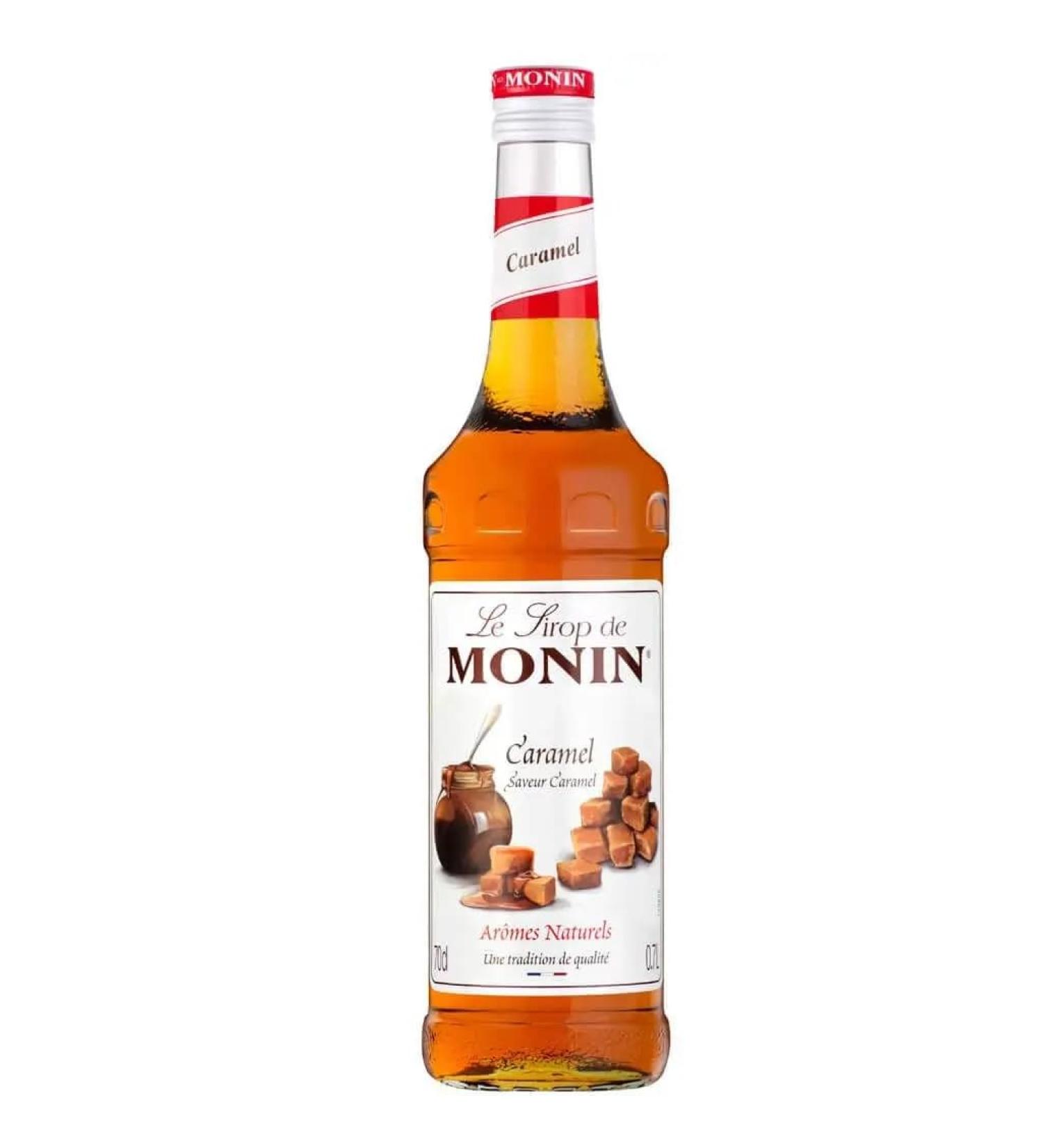 Monin Caramel Syrup 70cl - Premium Quality Syrup for Drinks and Desserts - Buy Online on GoSupps.com
