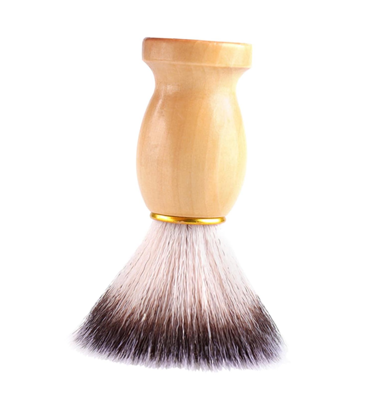 Buy NOLITOY Wooden Shaving Brush for Men - Soft Hair Beard Brush with PBT Wooden Handle | International Shipping Available - Buy Online on GoSupps.com
