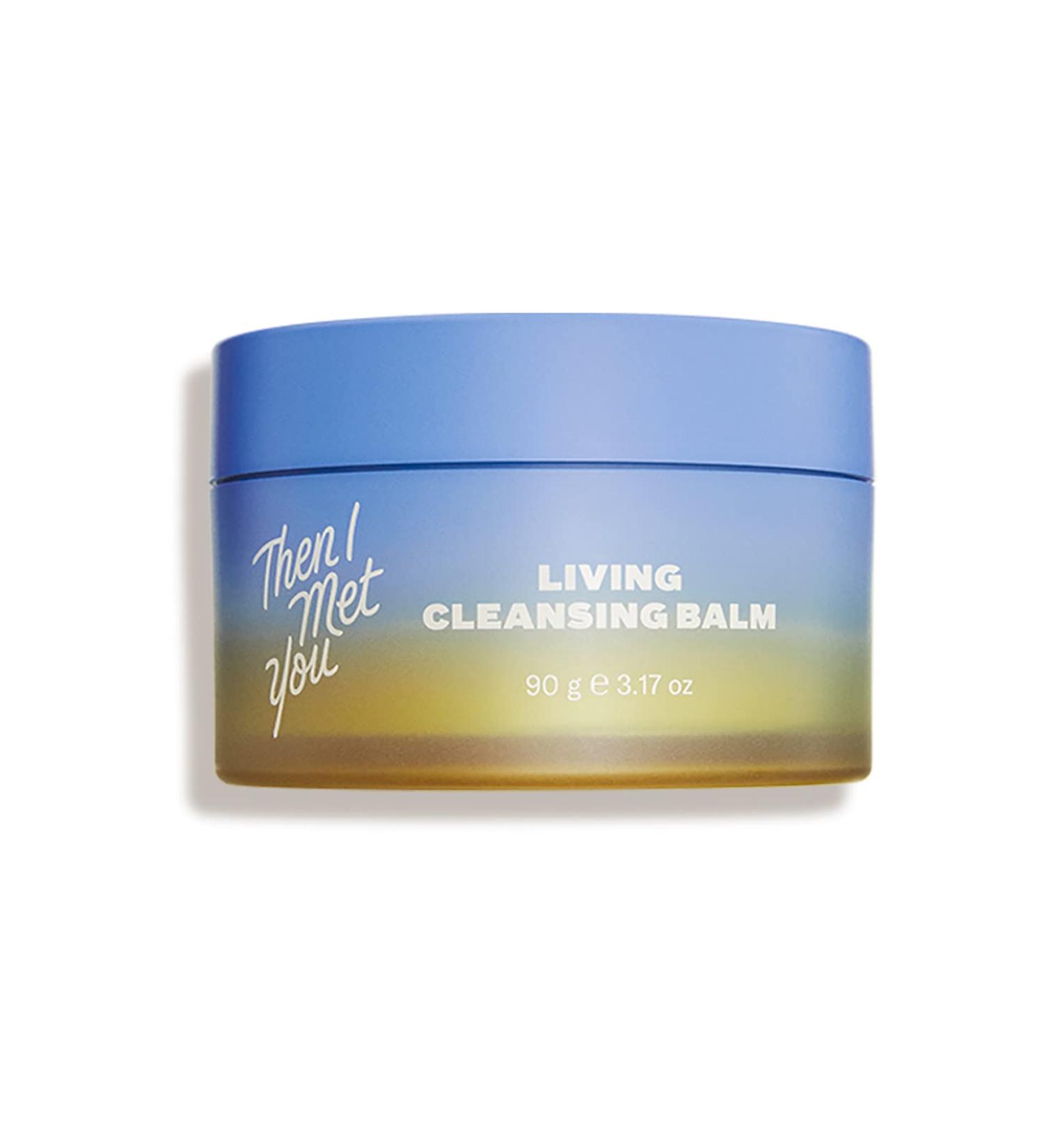 Then I Met You Living Cleansing Balm - Oil Cleanser & Makeup Remover with Grape Seed, Olive & Seaberry Oils - Vegan Clean Skincare (3.17oz) - Buy Online on GoSupps.com