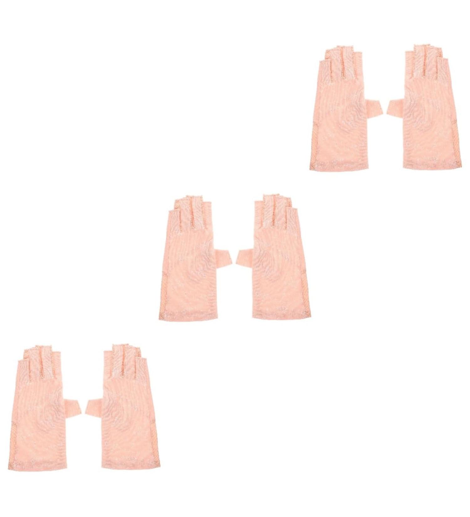 minkissy 3 Pairs Sun Protection Half Finger Gloves Uv Gloves Gloves Uv Prevention Gloves Protective Gloves Sun Gloves Nail Lamp Gloves Hand Gloves Hand Guard Summer Miss Nylon - Buy Online on GoSupps.com