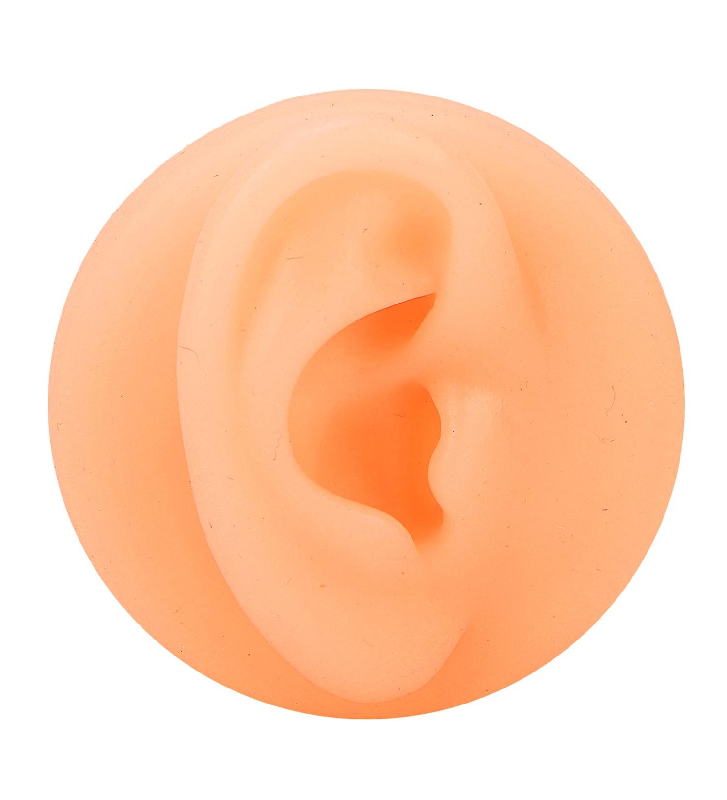 ZJchao Silicone Ear Acupuncture Model - Reusable Simulation for Piercing Practice & Medical Teaching (Right Ear) - Buy Online on GoSupps.com