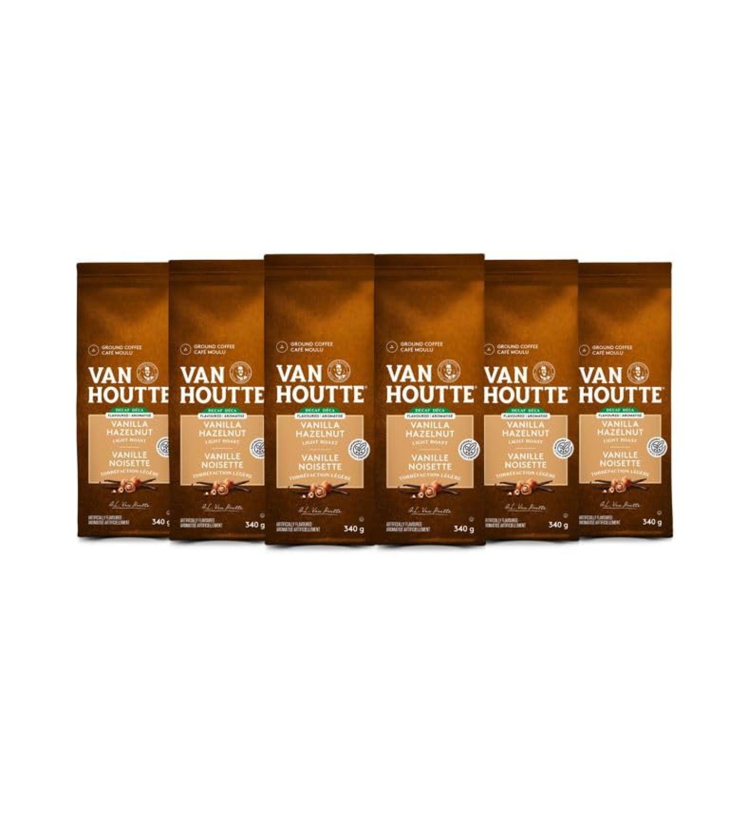 Van Houtte Vanilla Hazelnut Decaf Ground Coffee 6X340g Can Be Used With Keurig Coffee Makers - Buy Online on GoSupps.com