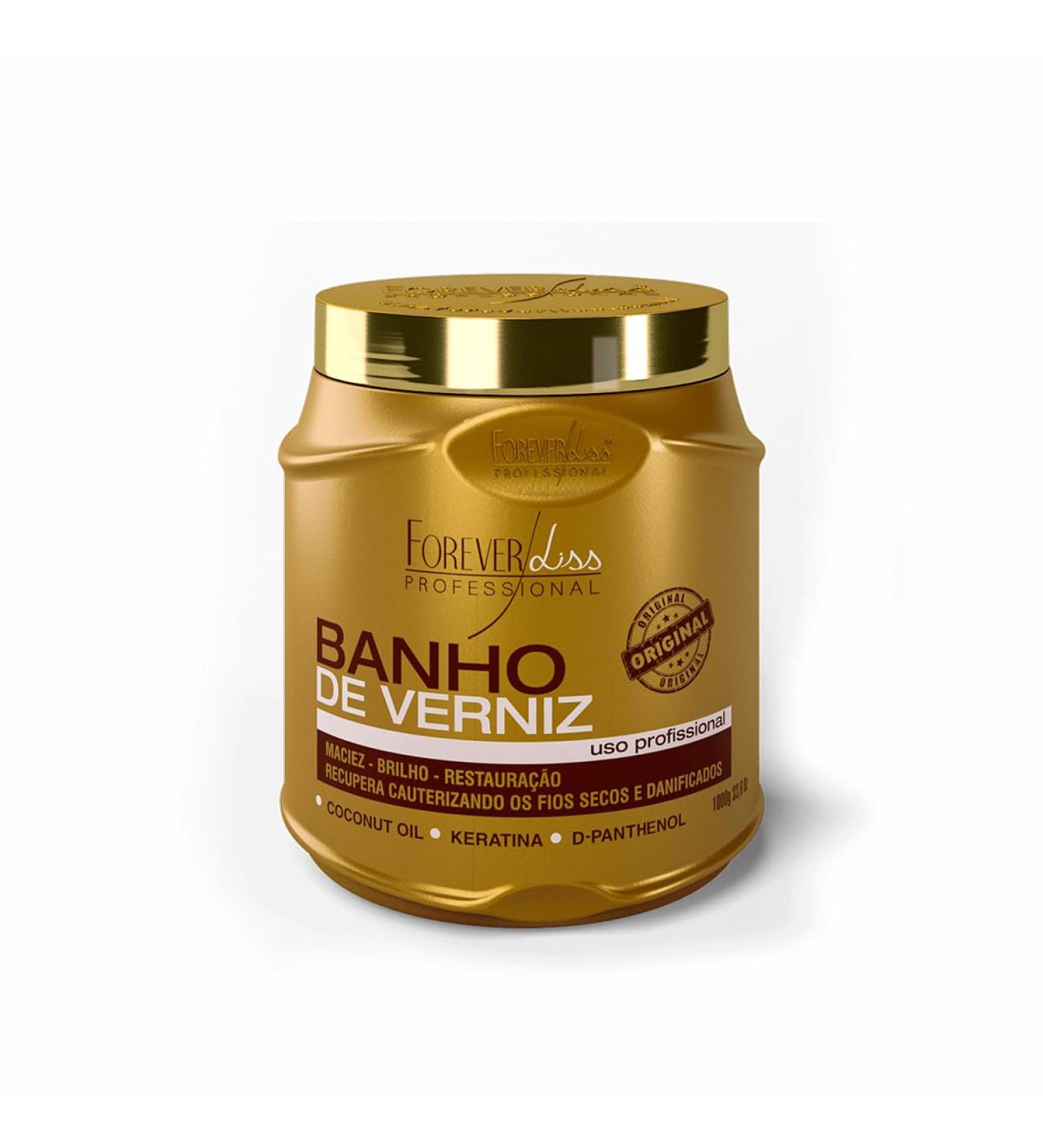 Forever Liss Banho De Verniz Professional Hair Restoration Mask 1kg - Deep Nourishment & Repair for All Hair Types | International Shipping Available - Buy Online on GoSupps.com