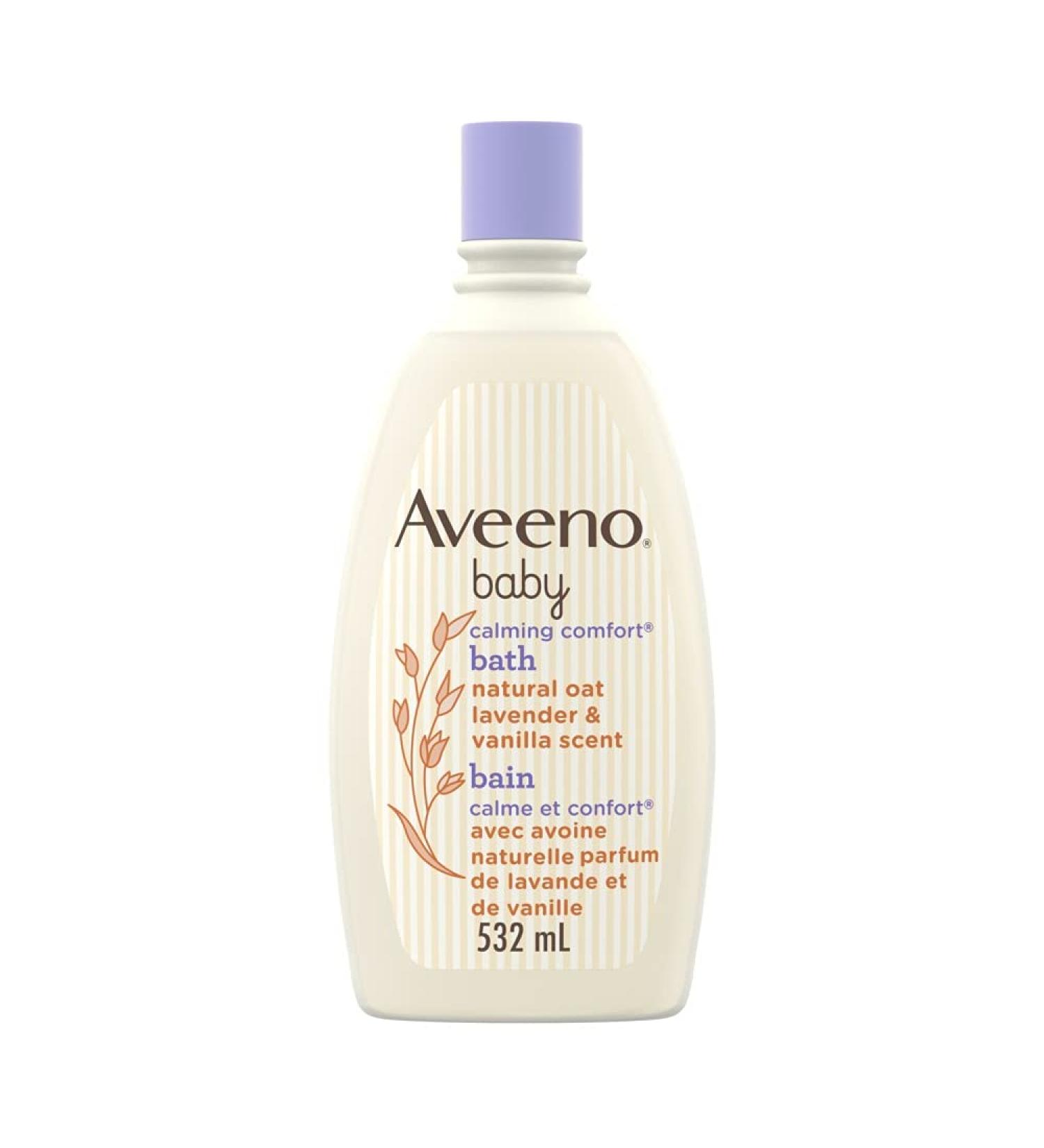 AveenoBaby Calming Comfort Bath Baby Body Wash for gently cleanses baby s skin & helps calm baby before bedtime natural oat Lavender & Vanilla Scents 532 mL 532 ml (Pack of 1) - Buy Online on GoSupps.com