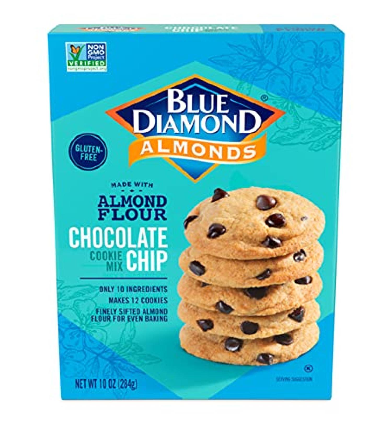 Blue Diamond Almonds Flour Gluten-Free Baking Mix - Chocolate Chip Cookie 10 Oz - Buy Online on GoSupps.com