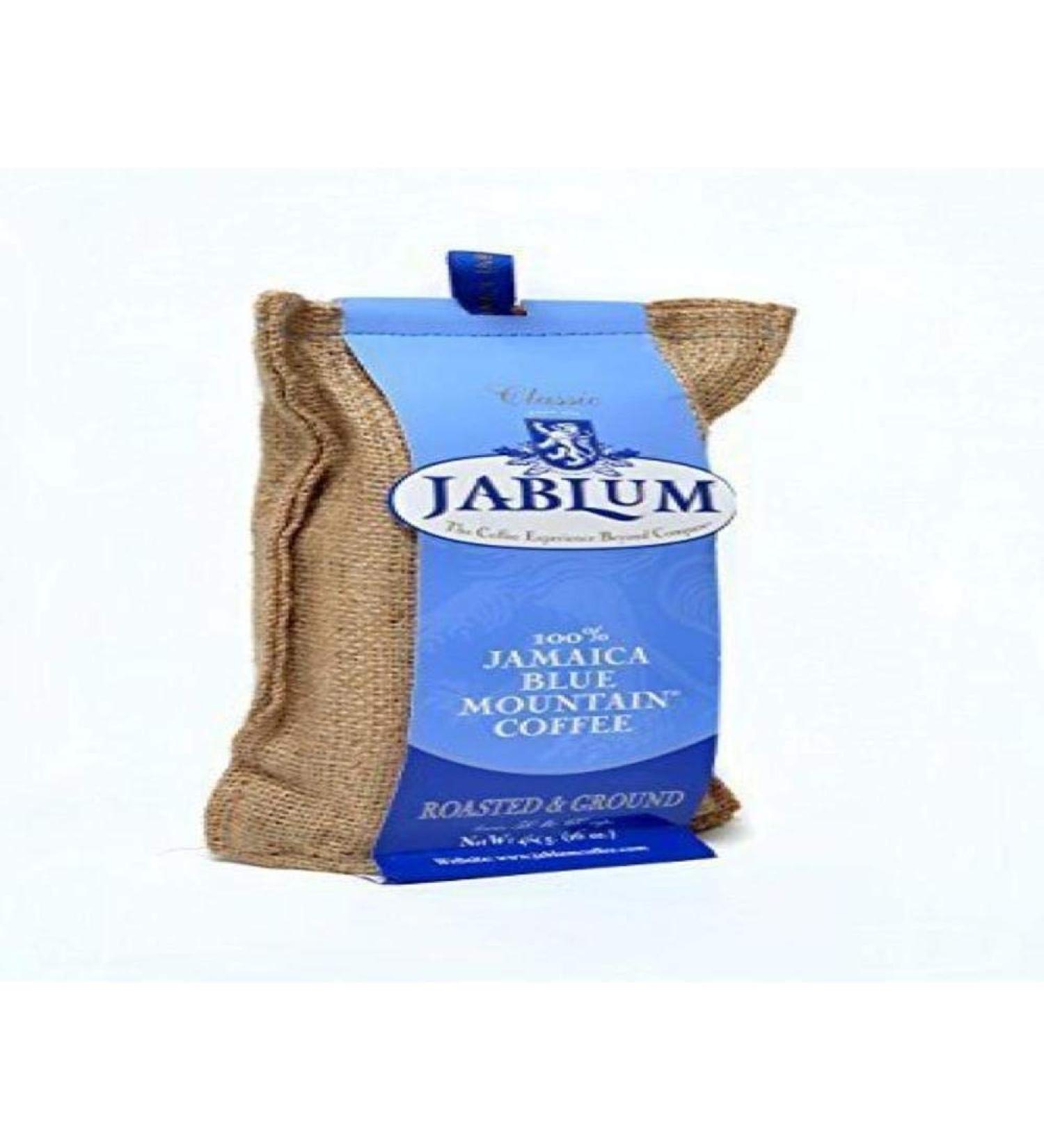 Blue Mountain Coffee 100% Jamaica Roasted and Ground (454g bag) by JABLUM