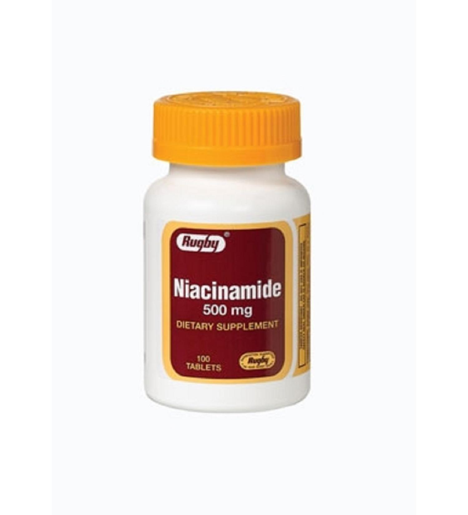 Rugby NIACINAMIDE 500MG TAB NIACINAMIDE-500 MG White 100 Tablets UPC 005364069014