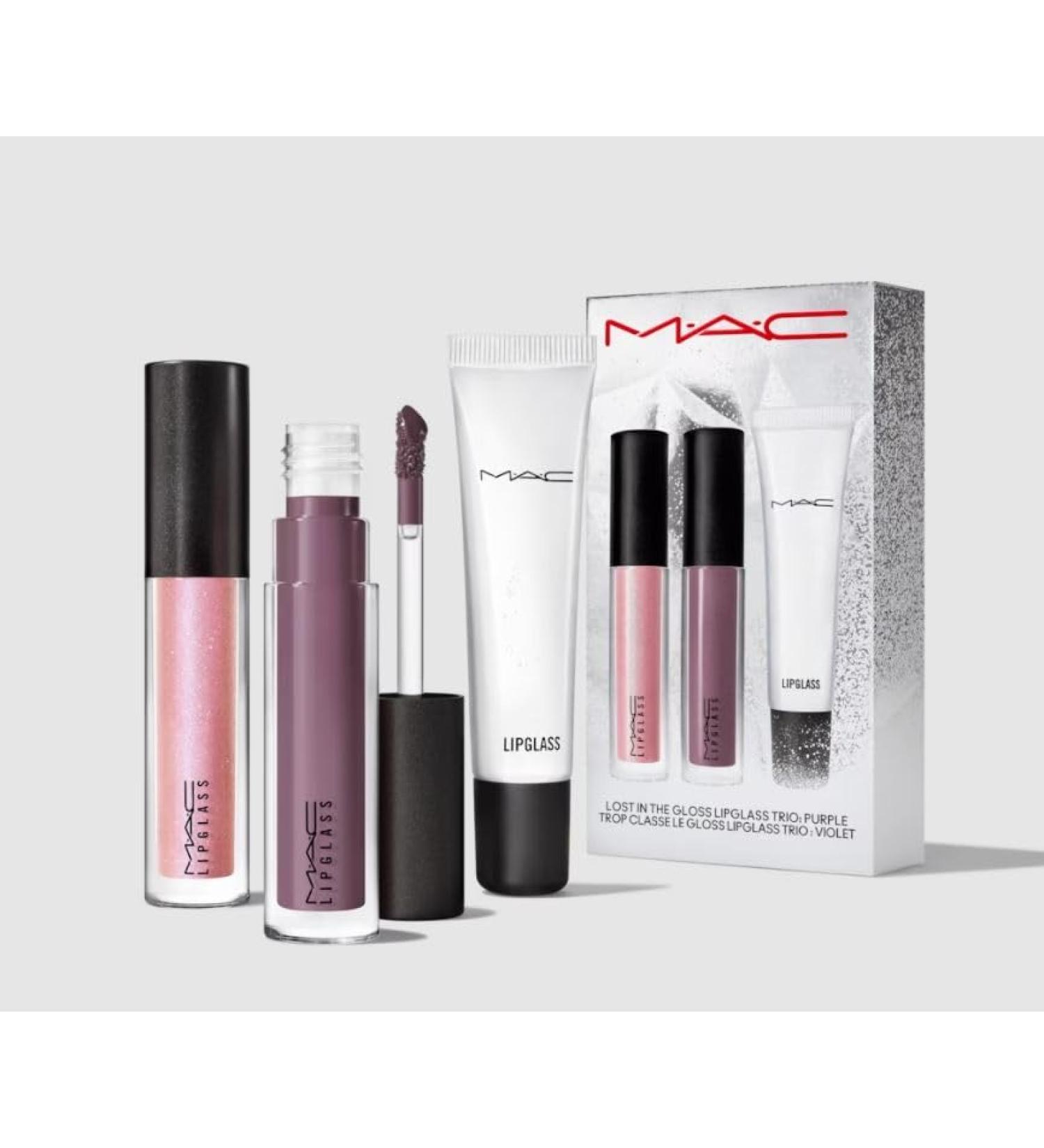 MAC Lost In The Gloss LipGlass Trio: Purple - A Holiday Kit