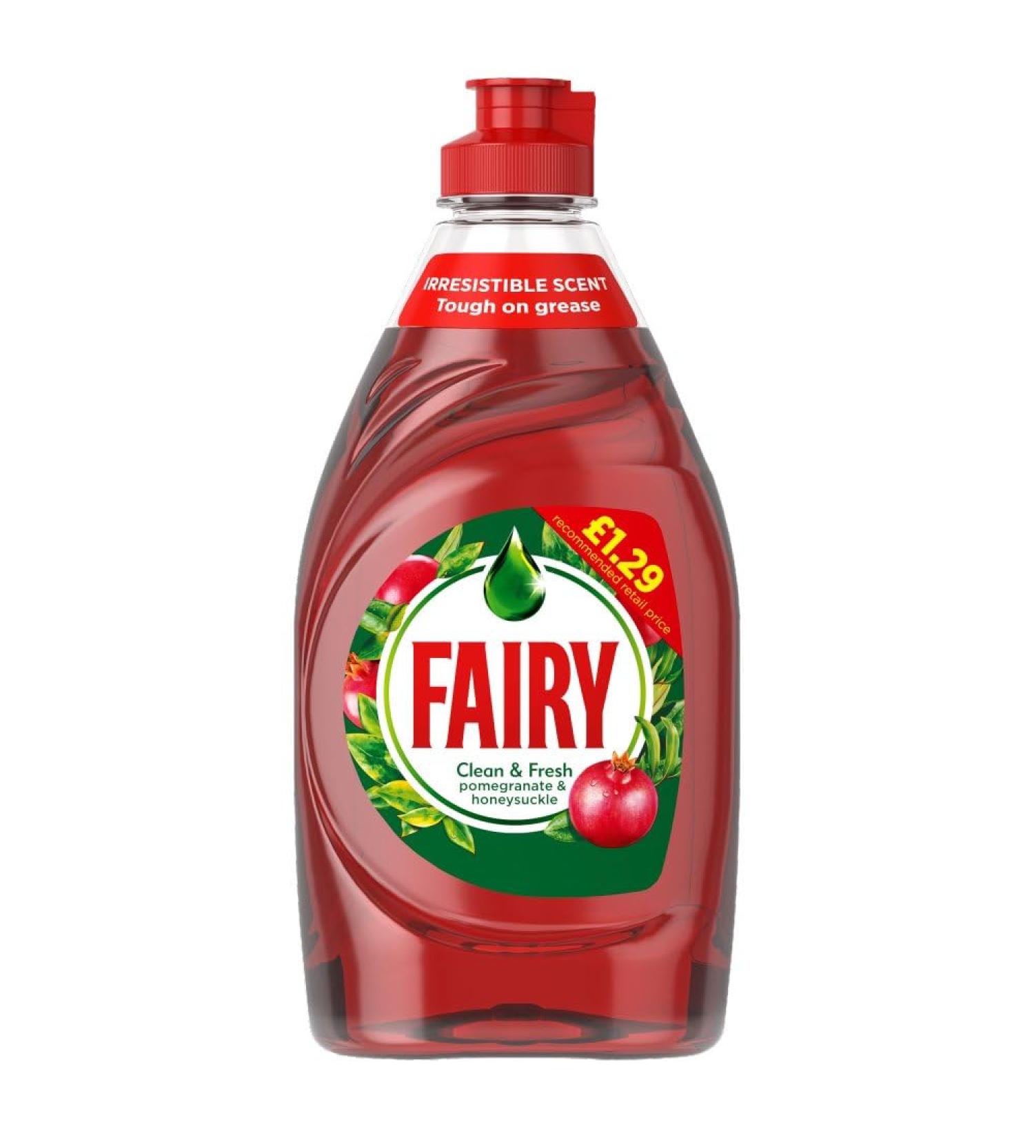 Fairy Liquid Washing Up Liquid10x 320ml (Pomegranate)