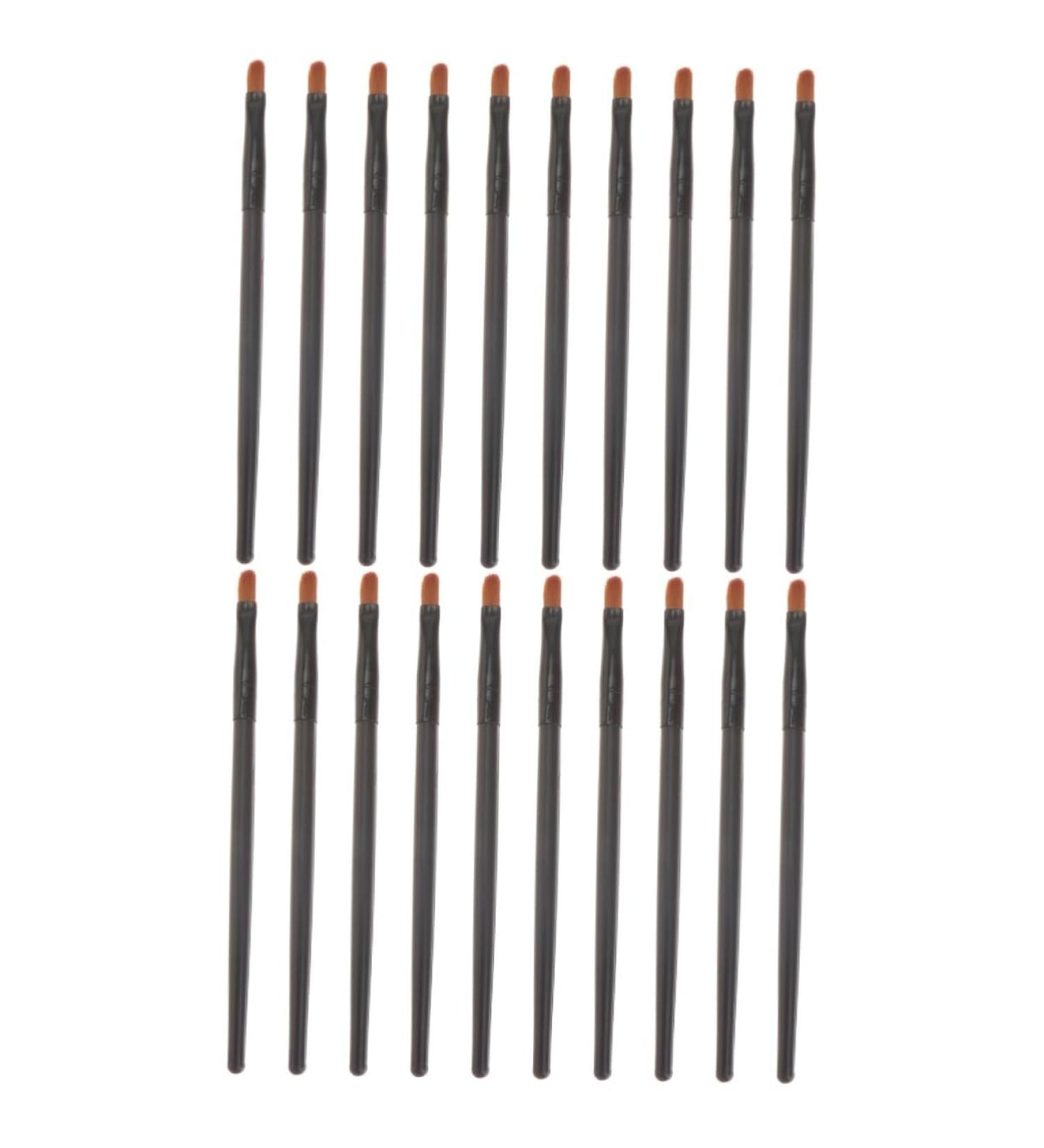 Healeved 20 Pcs Nose Shadow Brush Eye Beauty Brush Creme Blush Portable Makeup Brush Black Wooden Handle - Buy Online on GoSupps.com