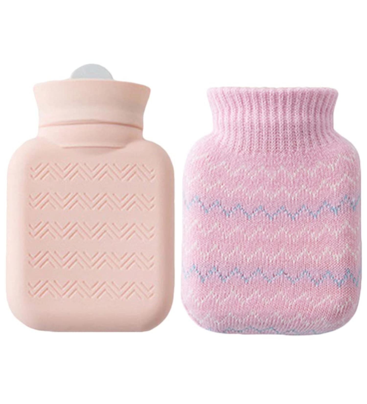 Buy Handwarmer Heat Pack Set - Thermal Bottle & Mini Heating Pillow | Explosion-Protected Silicone Heat Packs for Kids - Pink - Buy Online on GoSupps.com