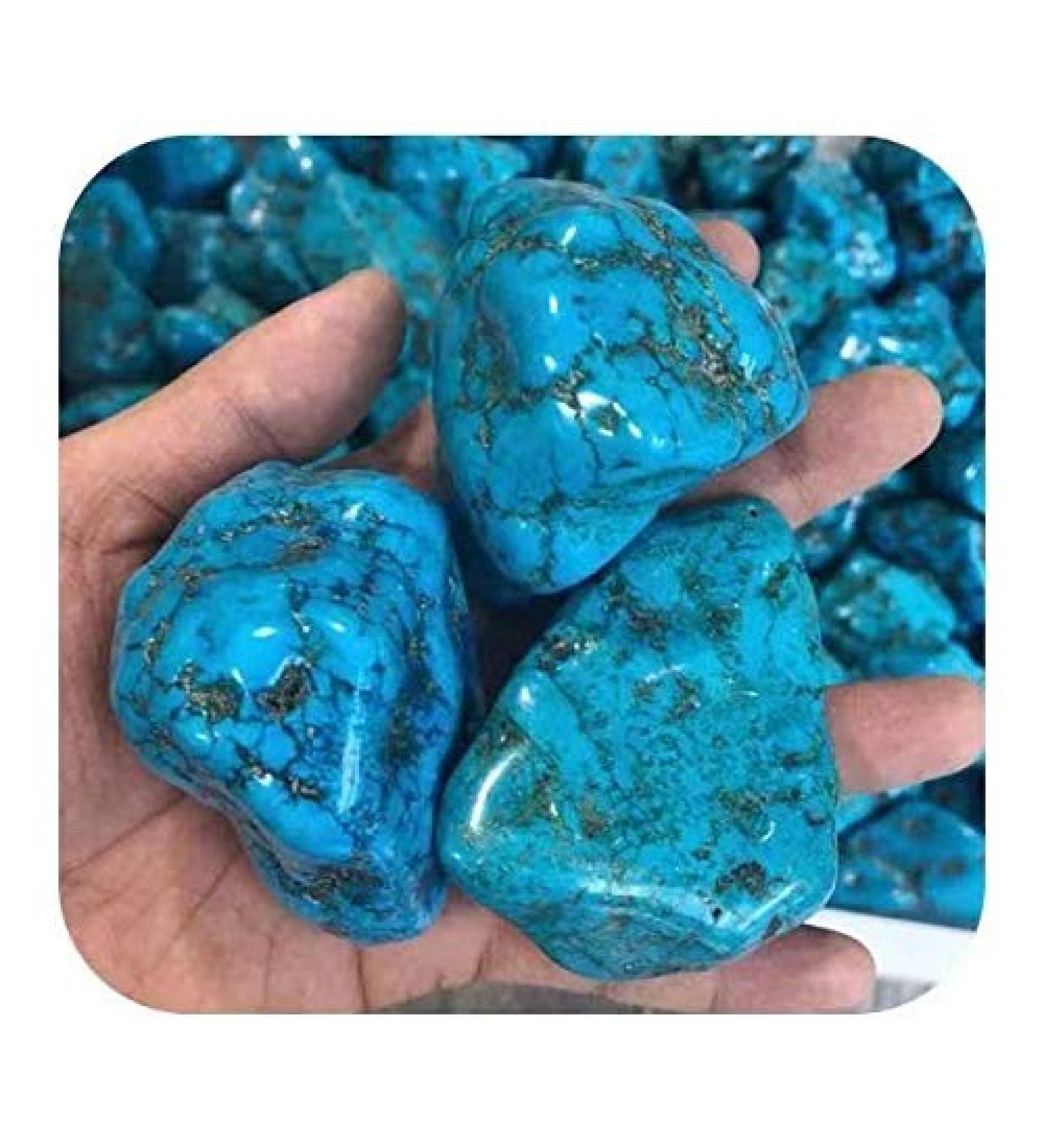 Natural Crystal Rough Blue Turquoise Rough Stone Quartz raw Crystal Crystals and Minerals 3pc - Buy Online on GoSupps.com