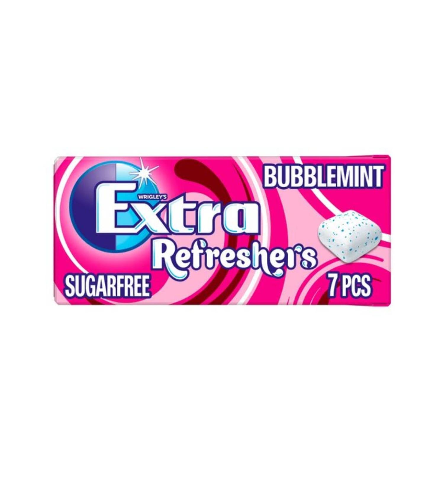 Wrigley's Extra Refreshers Gum Bubblemint 7 Piece x 15 pack