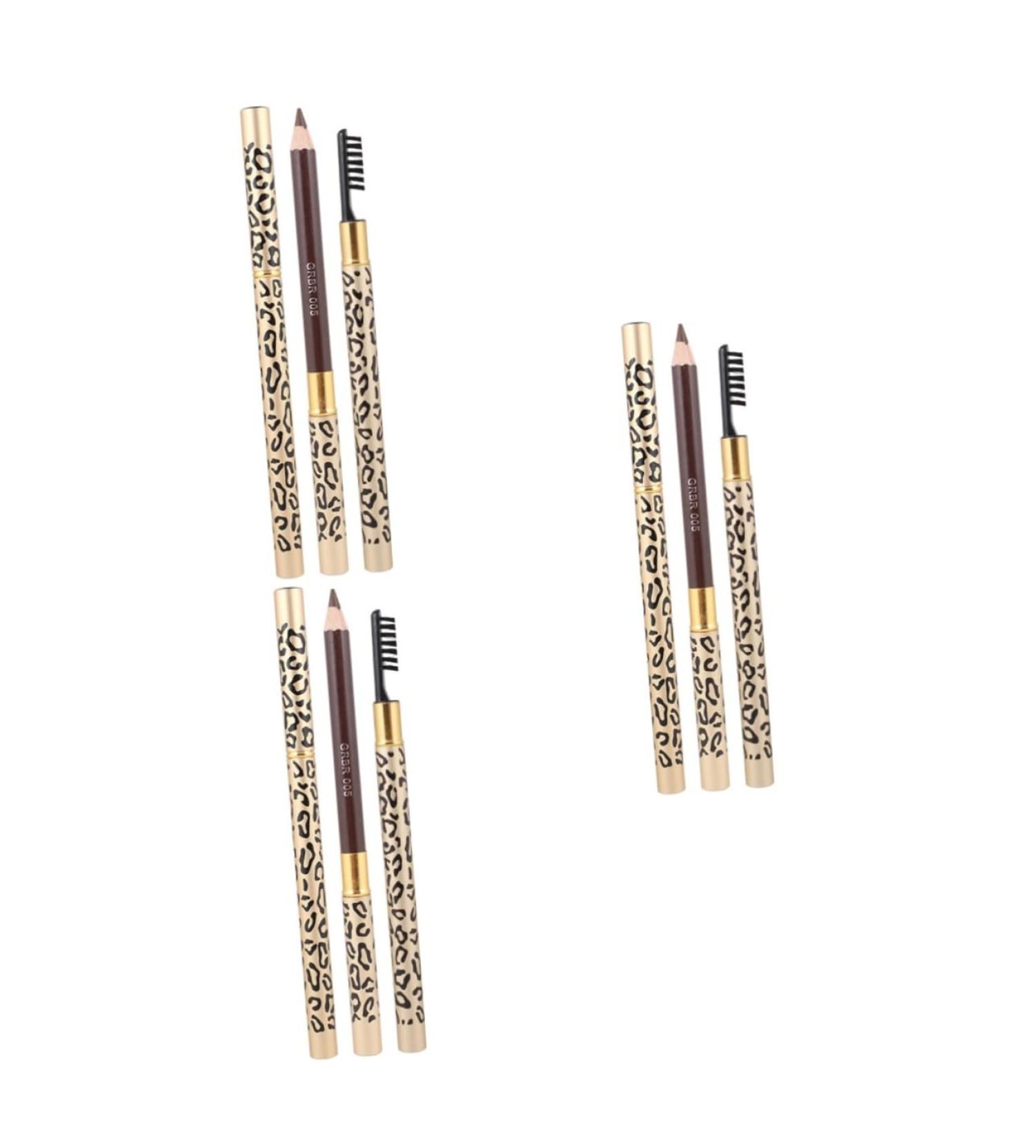 Healeved 6 Pcs Double Head Eyebrow Pencil Eyebrow Powder Pencil Waterproof Eyebrow Pencil Grey Gel Kit Wooden 1 count (Pack of 1) As Shownx3pcs - Buy Online on GoSupps.com