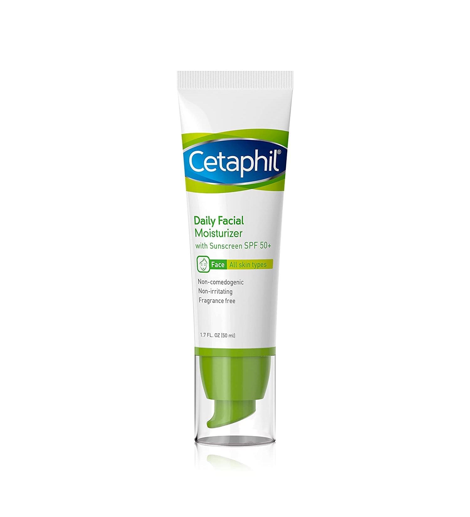 Cetaphil Daily Facial Moisturizer SPF 50+ - Hydrating Sunscreen 1.7 oz | Buy Internationally - Buy Online on GoSupps.com