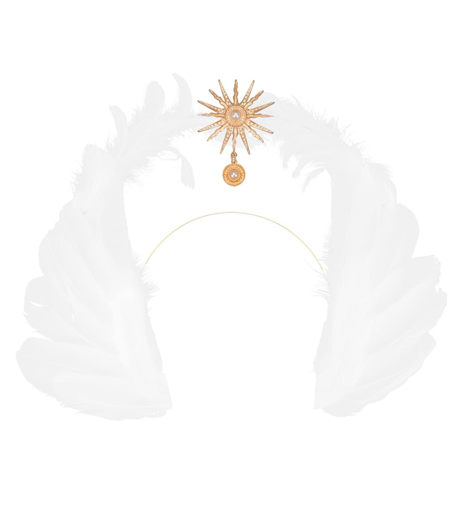 Lurrose Wedding Tiara Angel Wings Headband - Elegant Costume Headpiece for Girls and Women - Perfect for Christmas, Halloween, and Goddess-themed Parties - Buy Online on GoSupps.com
