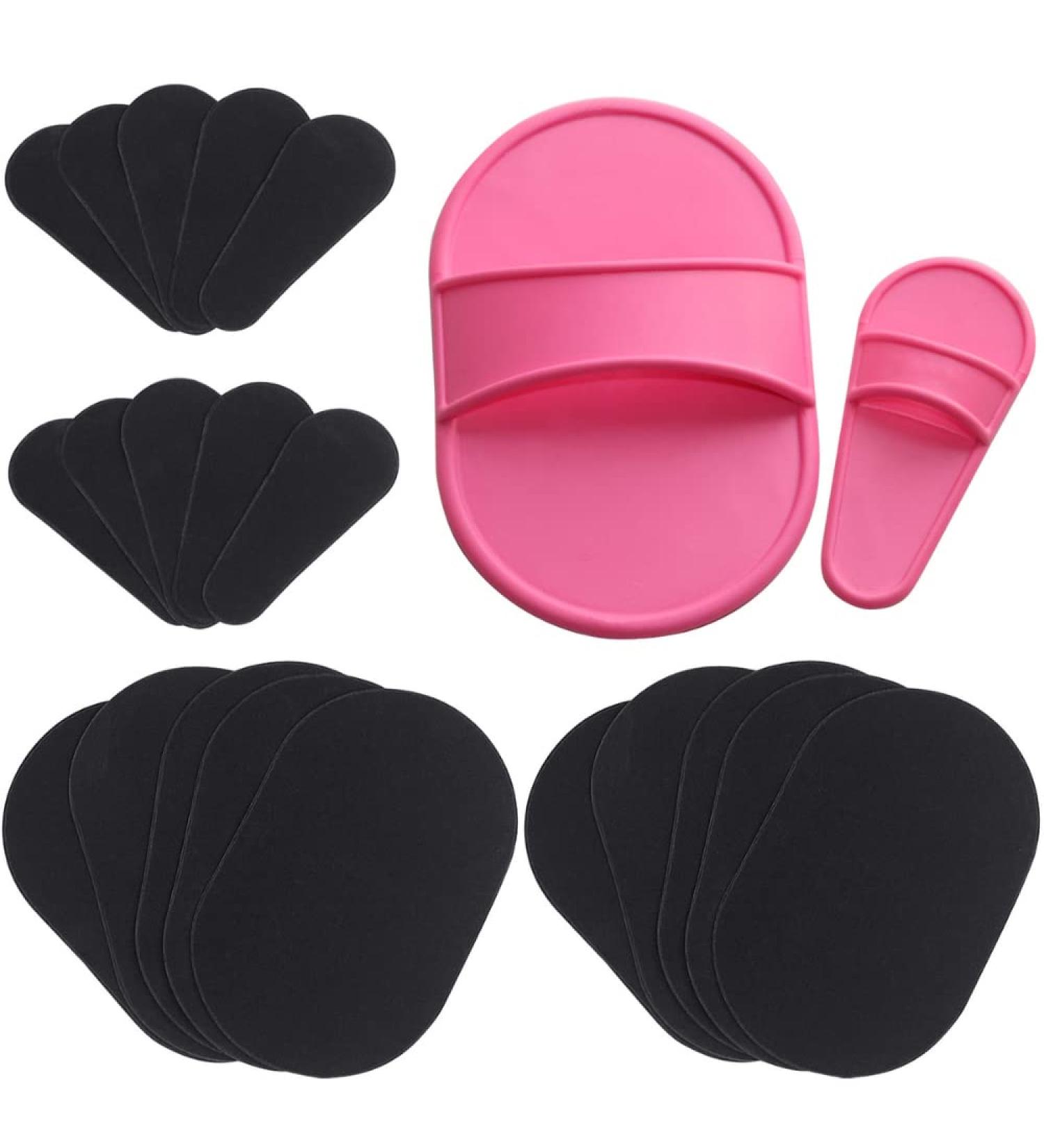 TRIXES Exfoliating Hair Removal Pads x20 with Buffer Pad Holders - Smooth Legs, Arms, Face, Top Lip - Unwanted Hair Removal Depilation Pads - Buy Online on GoSupps.com