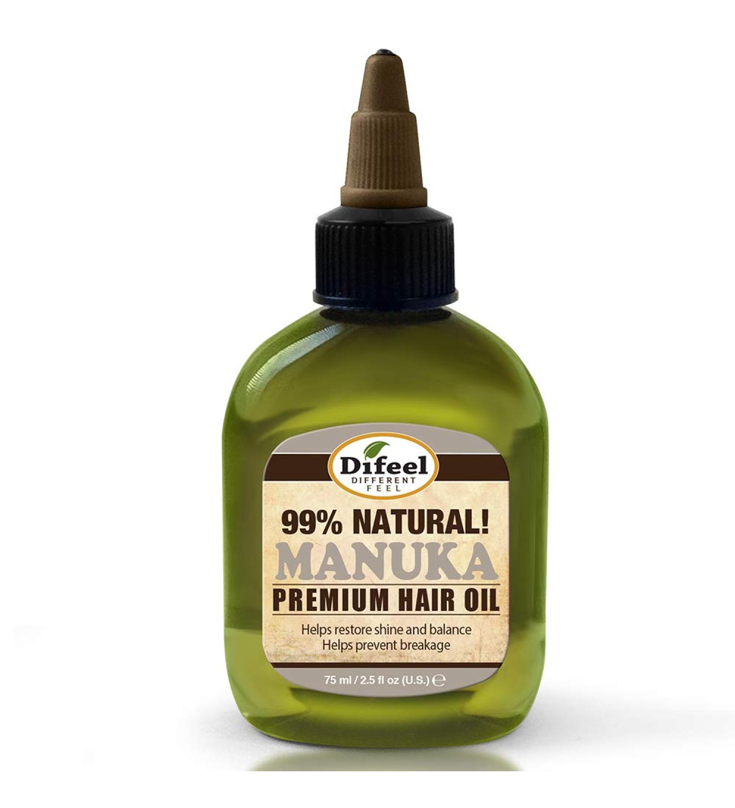 Difeel Premium Manuka Oil 2.5 oz - Natural Hair Oil for Healthy Hair Growth - Buy Online on GoSupps.com