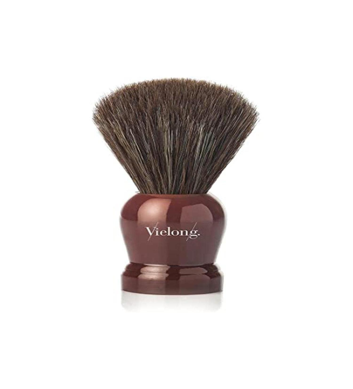 Vie-Long Shaving Brush Horse Brown Vintage Aged Plain Est ndar