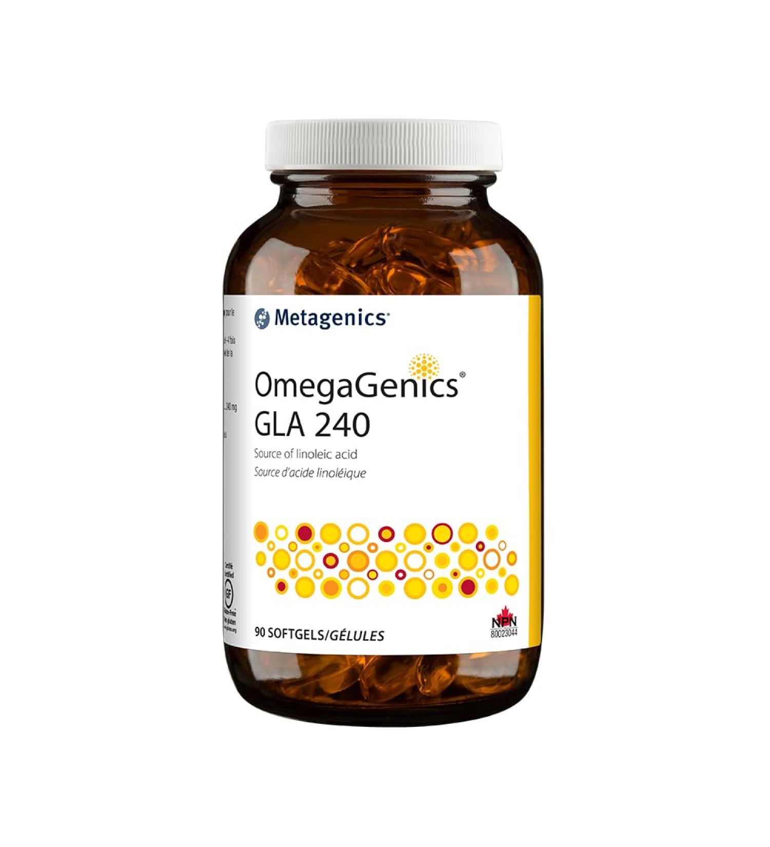 Metagenics - OmegaGenics GLA 240 - Gamma-Linolenic Acid (from borage seed oil) - 90 Softgels